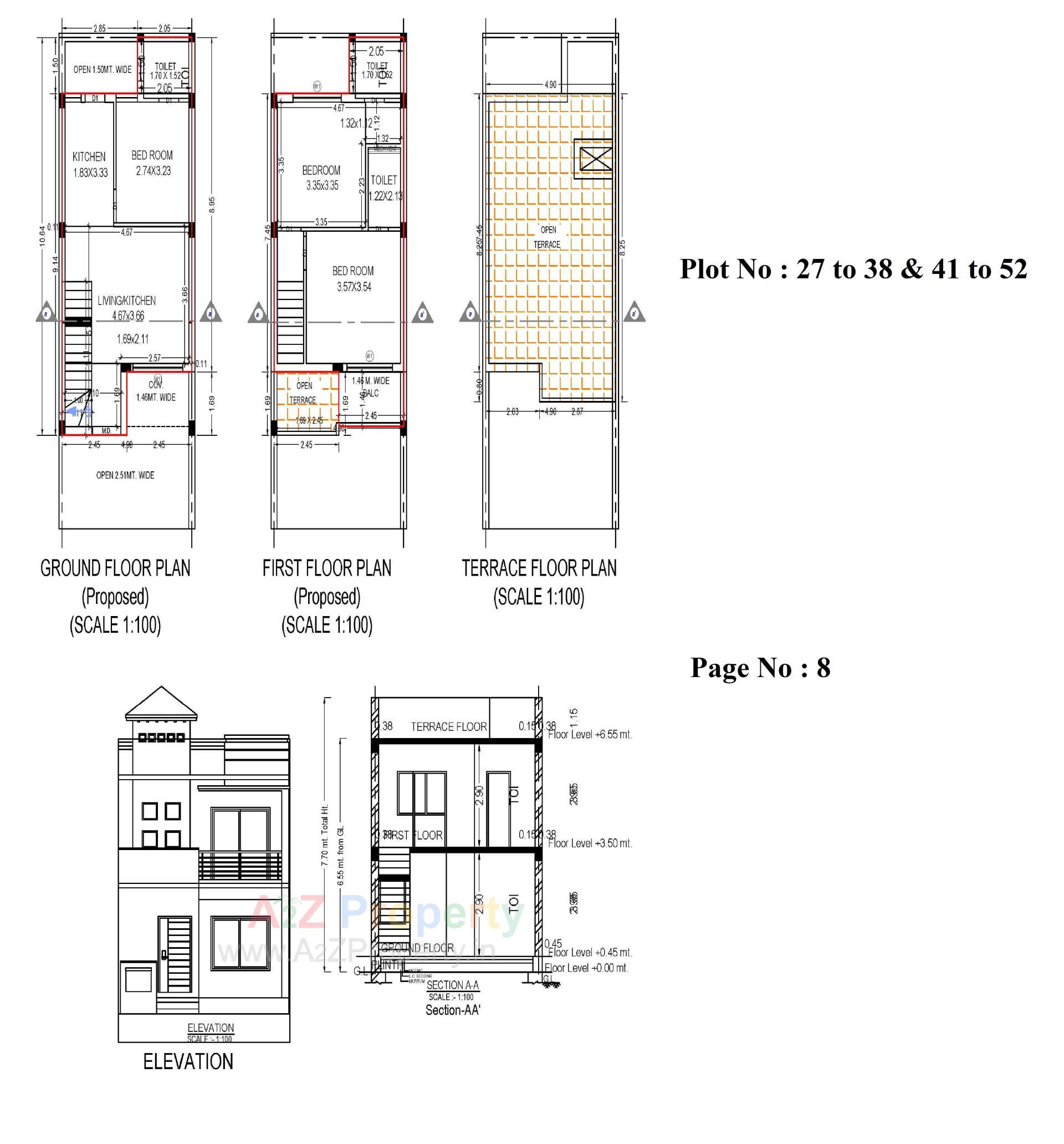 Layout of real estate project Panchvati Greens located at Ghanteshwar, Rajkot, Gujarat