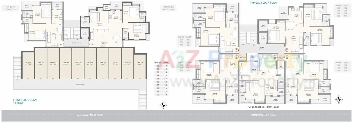 Layout of real estate project Paramount Arcad located at Rajkot, Rajkot, Gujarat