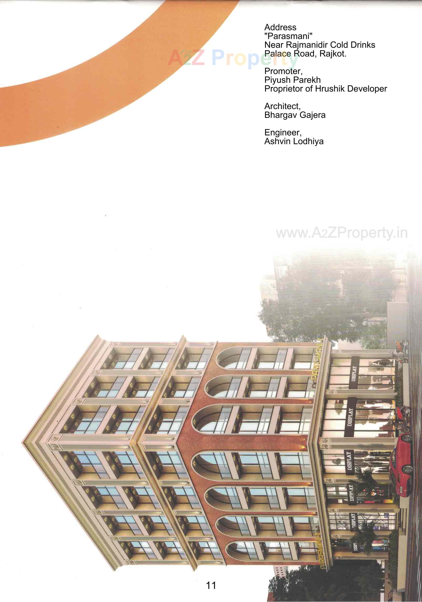 3D Elevation of real estate project Parasmani located at Rajkot, Rajkot, Gujarat