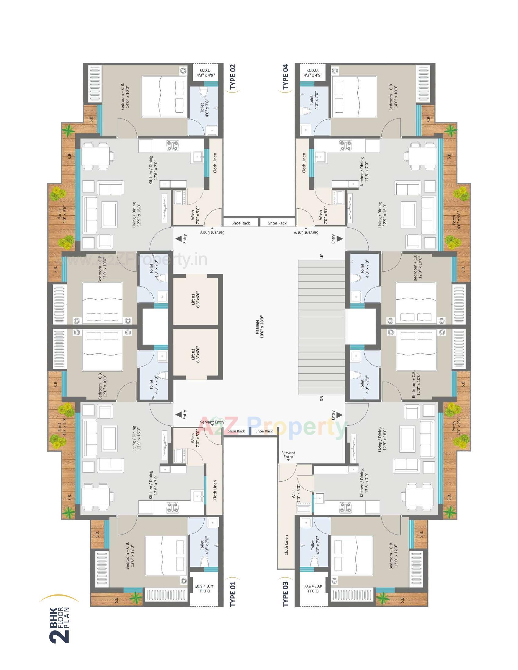 Layout of real estate project Pavitram located at Mavdi, Rajkot, Gujarat