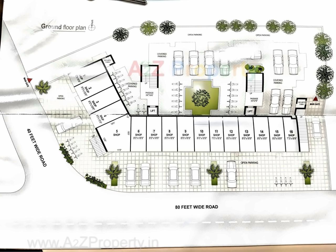 Layout of real estate project Pawan Park located at Rajkot, Rajkot, Gujarat