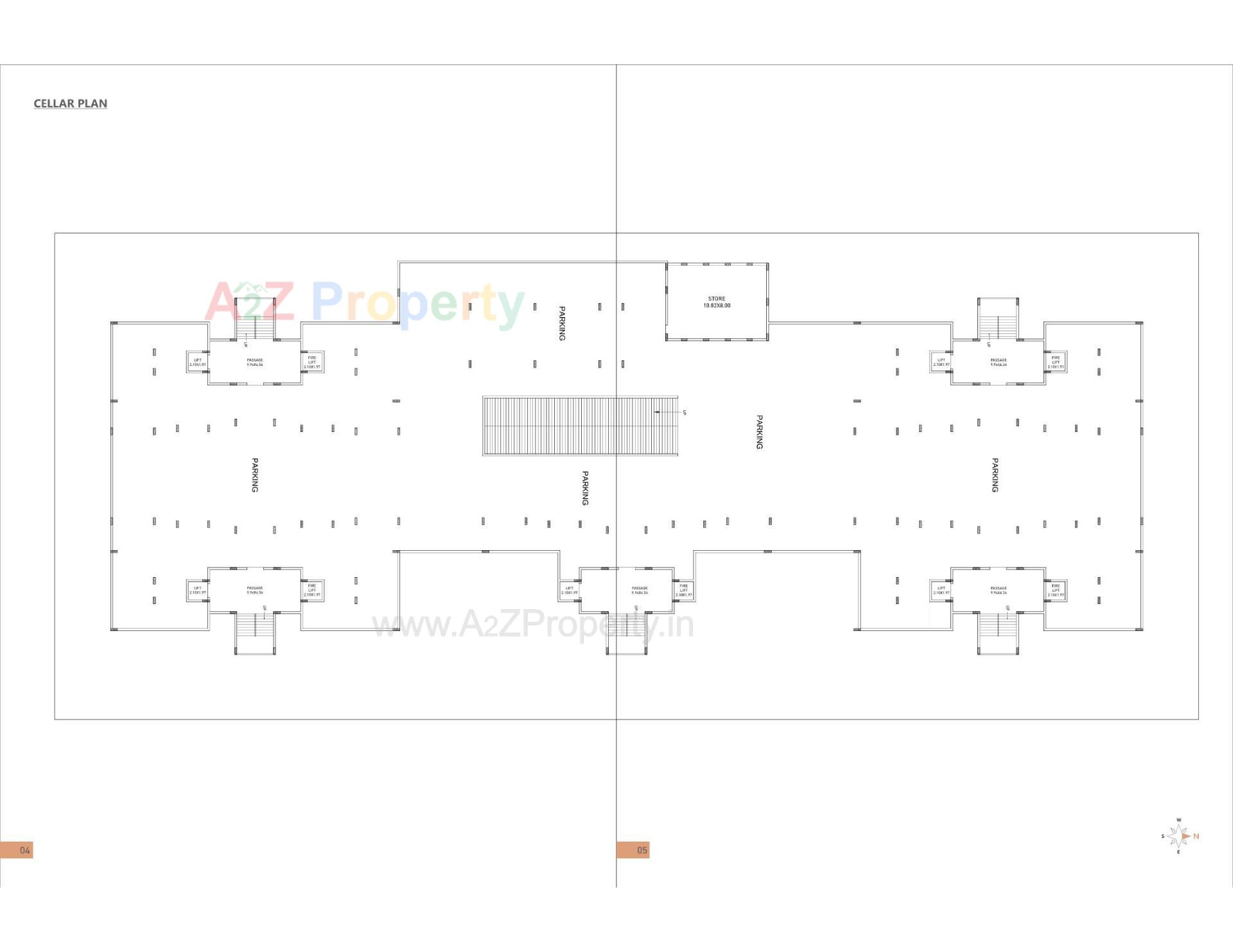 Layout of real estate project Pearl Avenue located at Nana-mava, Rajkot, Gujarat