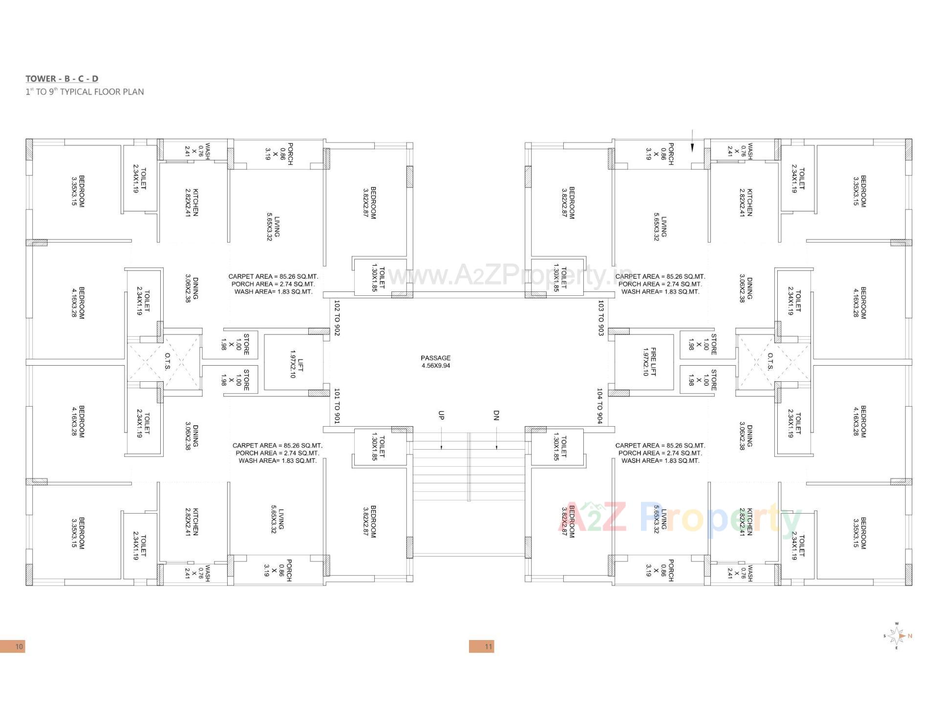 Layout of real estate project Pearl Avenue located at Nana-mava, Rajkot, Gujarat