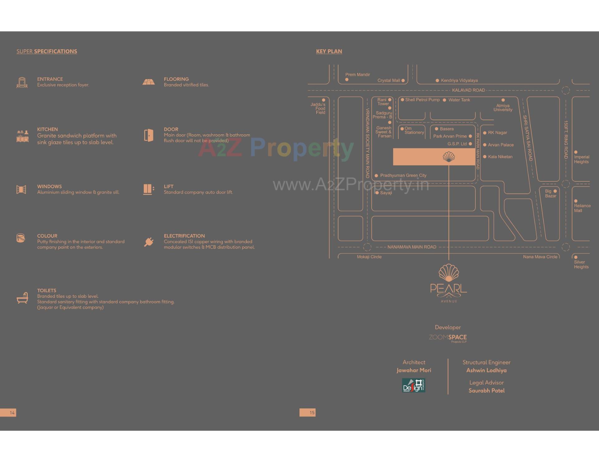  of real estate project Pearl Avenue located at Nana-mava, Rajkot, Gujarat