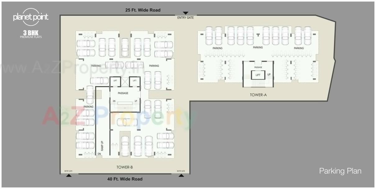 Layout of real estate project Planet Point located at Raiya, Rajkot, Gujarat