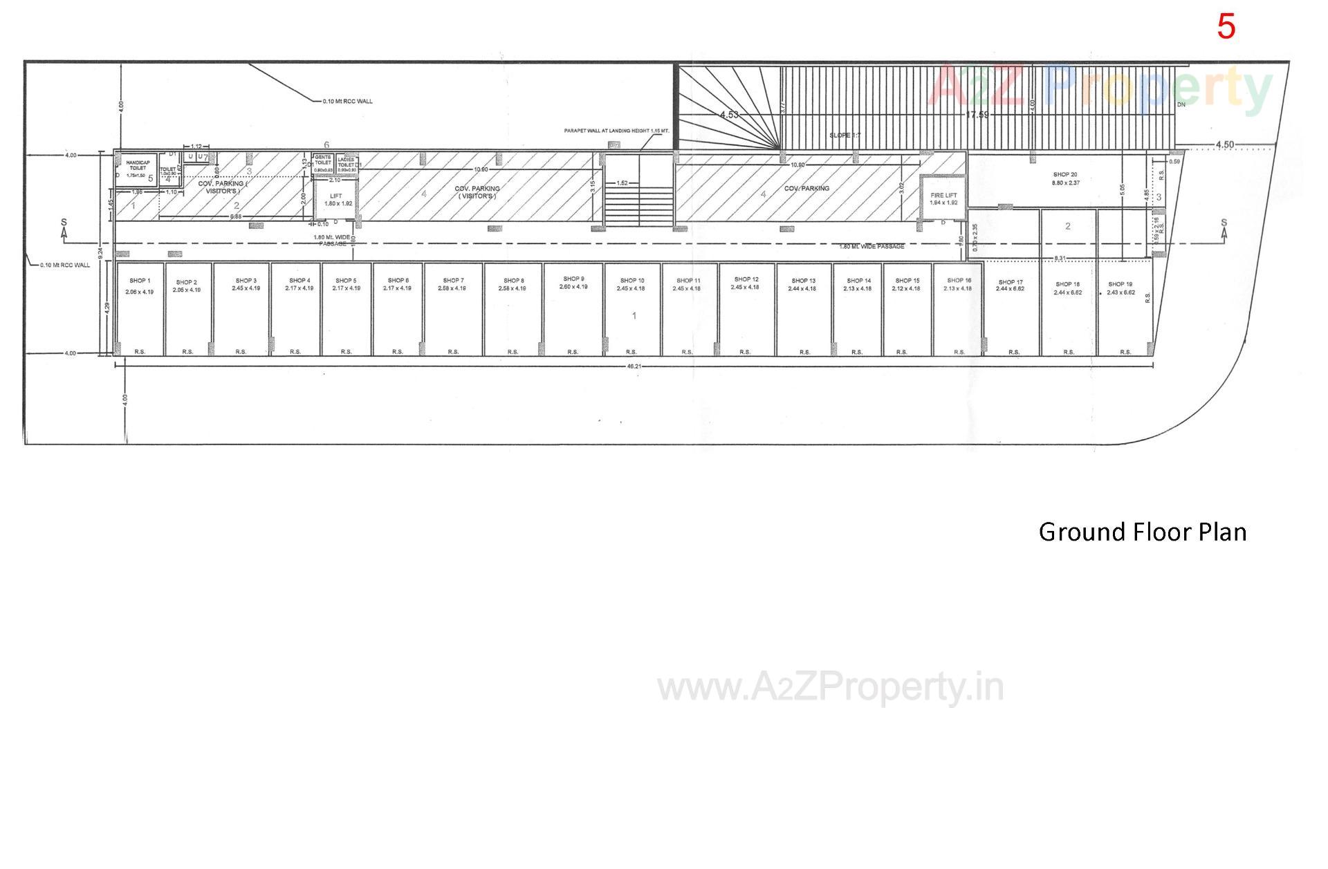 Layout of real estate project Platinum Heights located at Rajkot, Rajkot, Gujarat