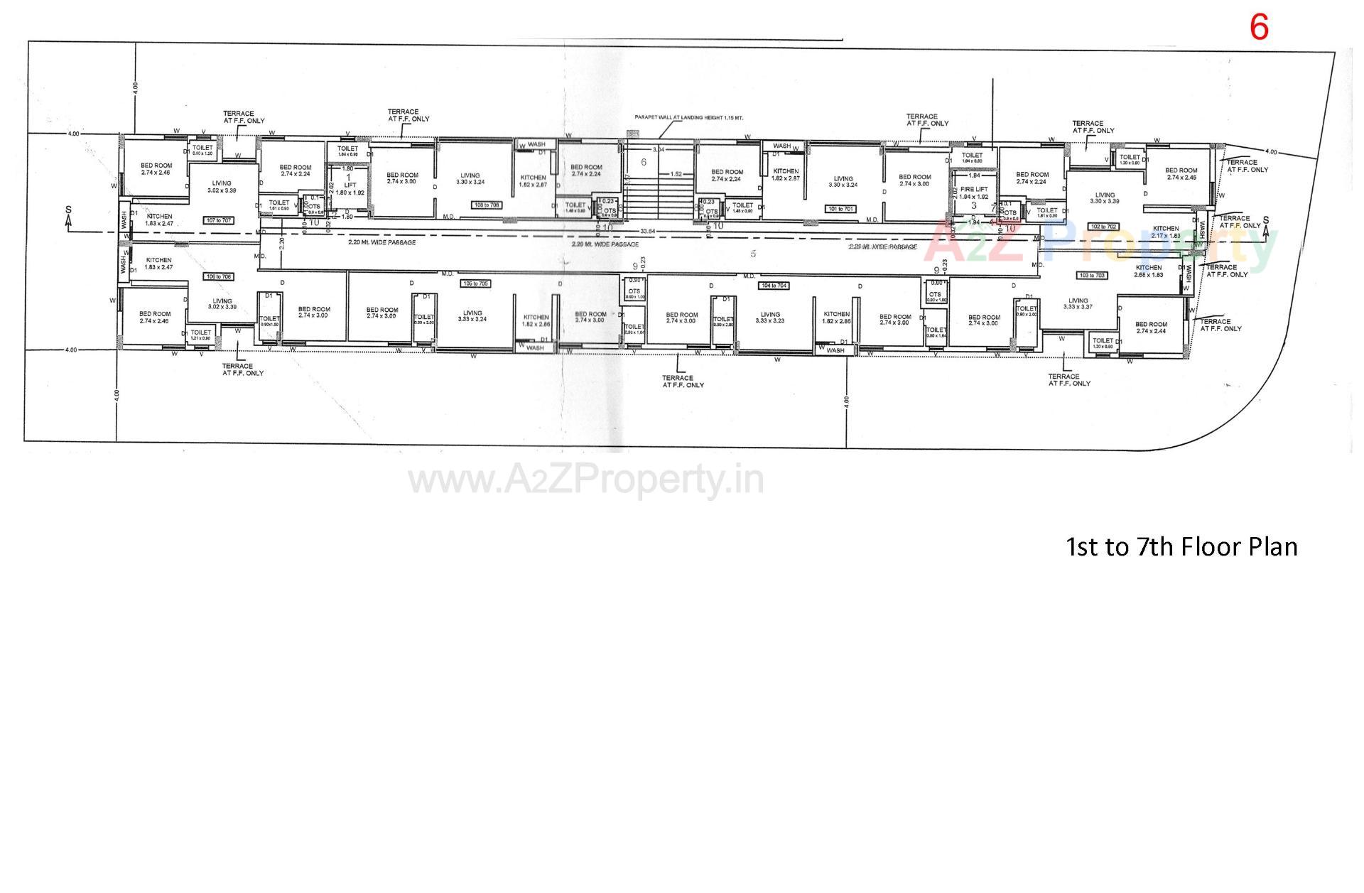 Layout of real estate project Platinum Heights located at Rajkot, Rajkot, Gujarat