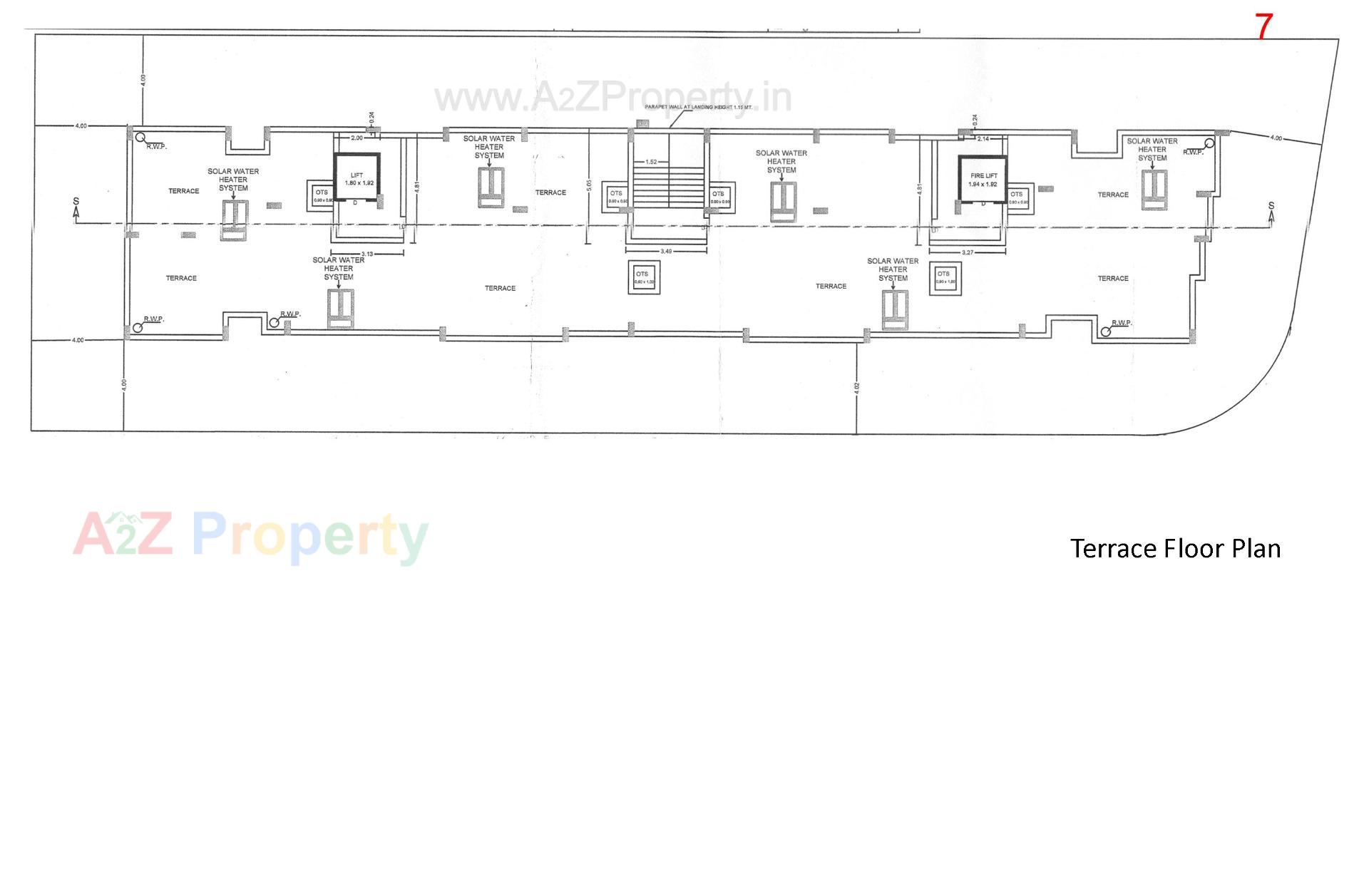 Layout of real estate project Platinum Heights located at Rajkot, Rajkot, Gujarat