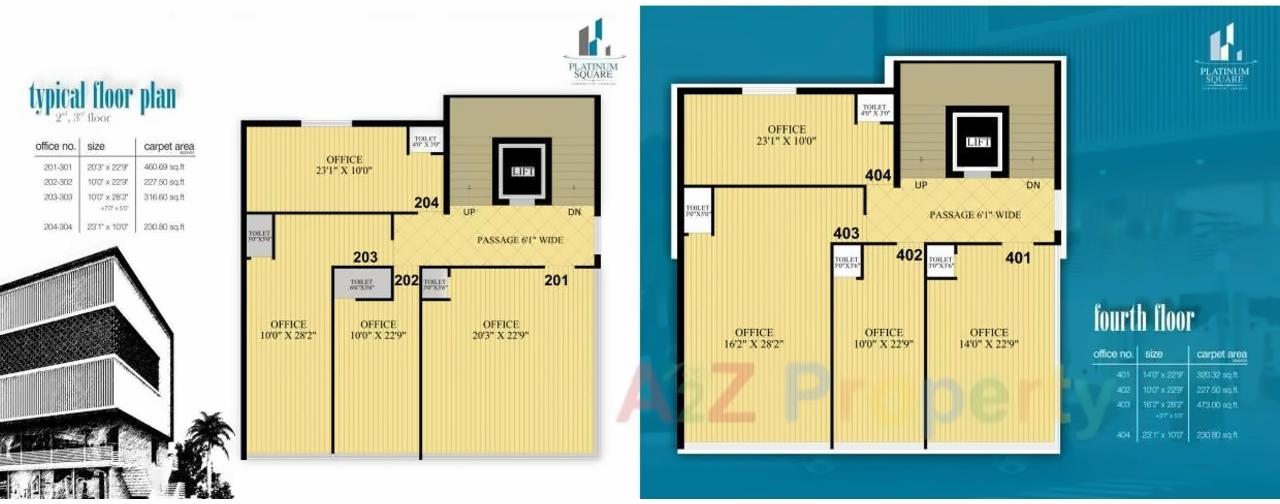 Layout of real estate project Platinum Square located at Rajkot, Rajkot, Gujarat