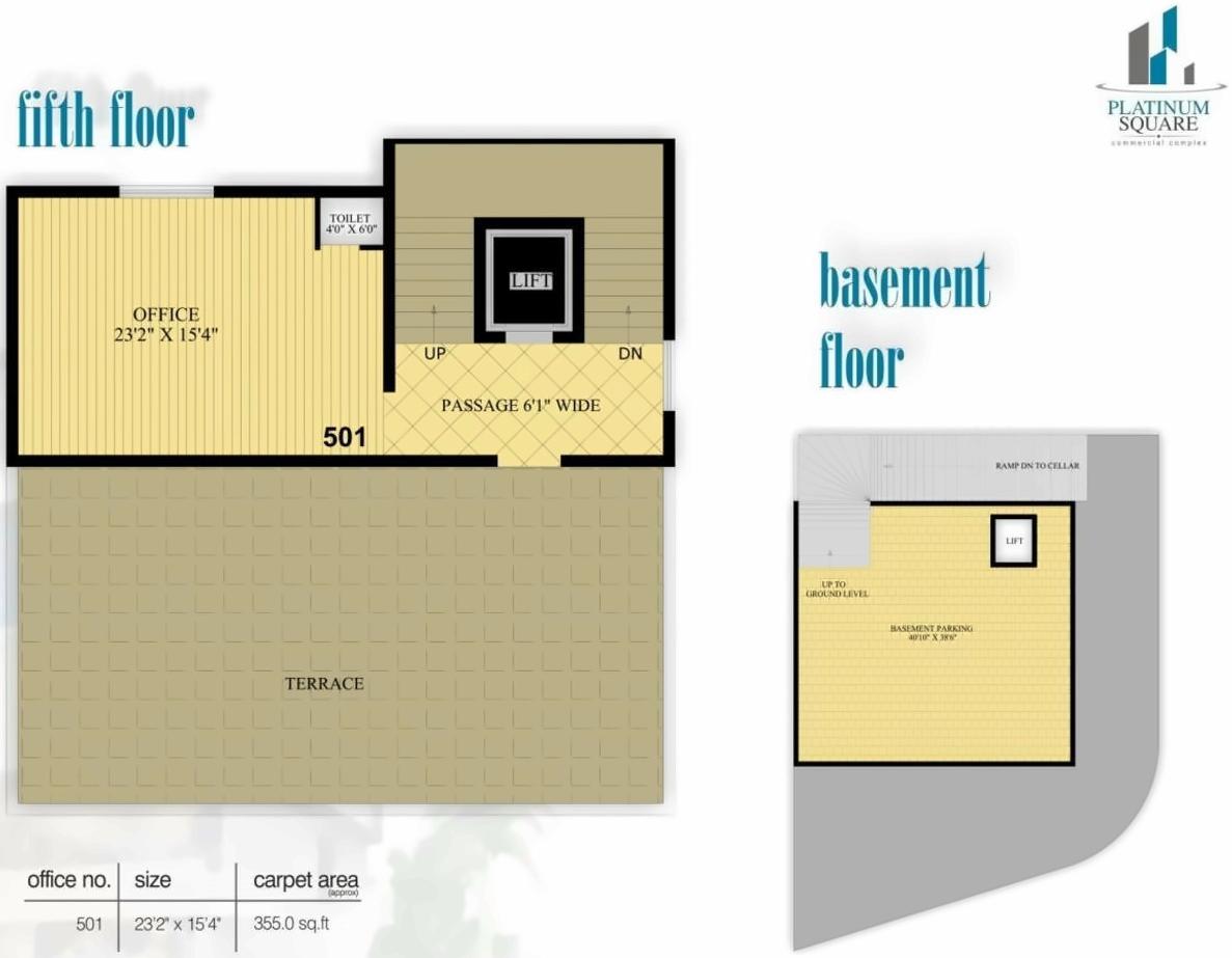 Layout of real estate project Platinum Square located at Rajkot, Rajkot, Gujarat