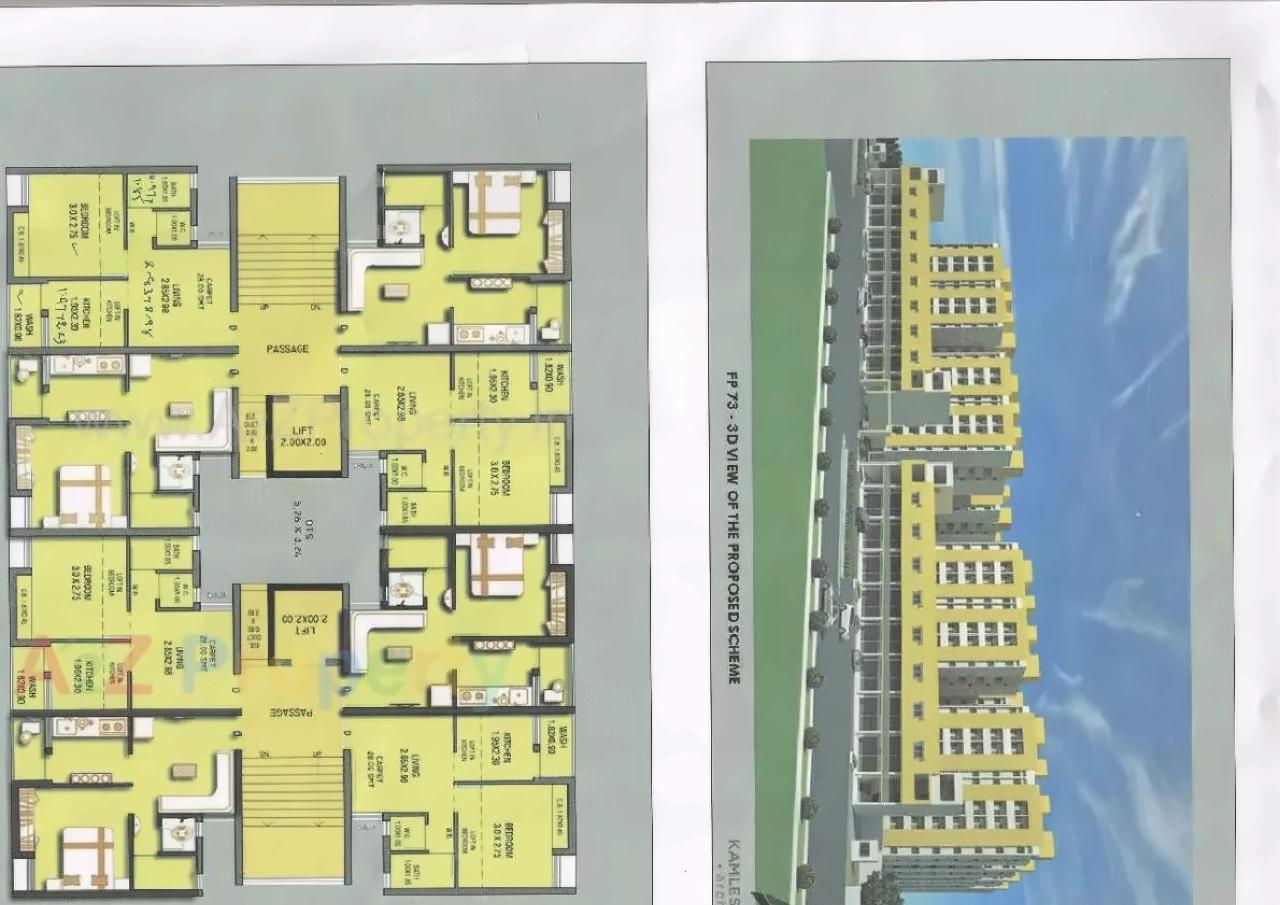 Layout of real estate project Pmay Ews located at Munjka, Rajkot, Gujarat