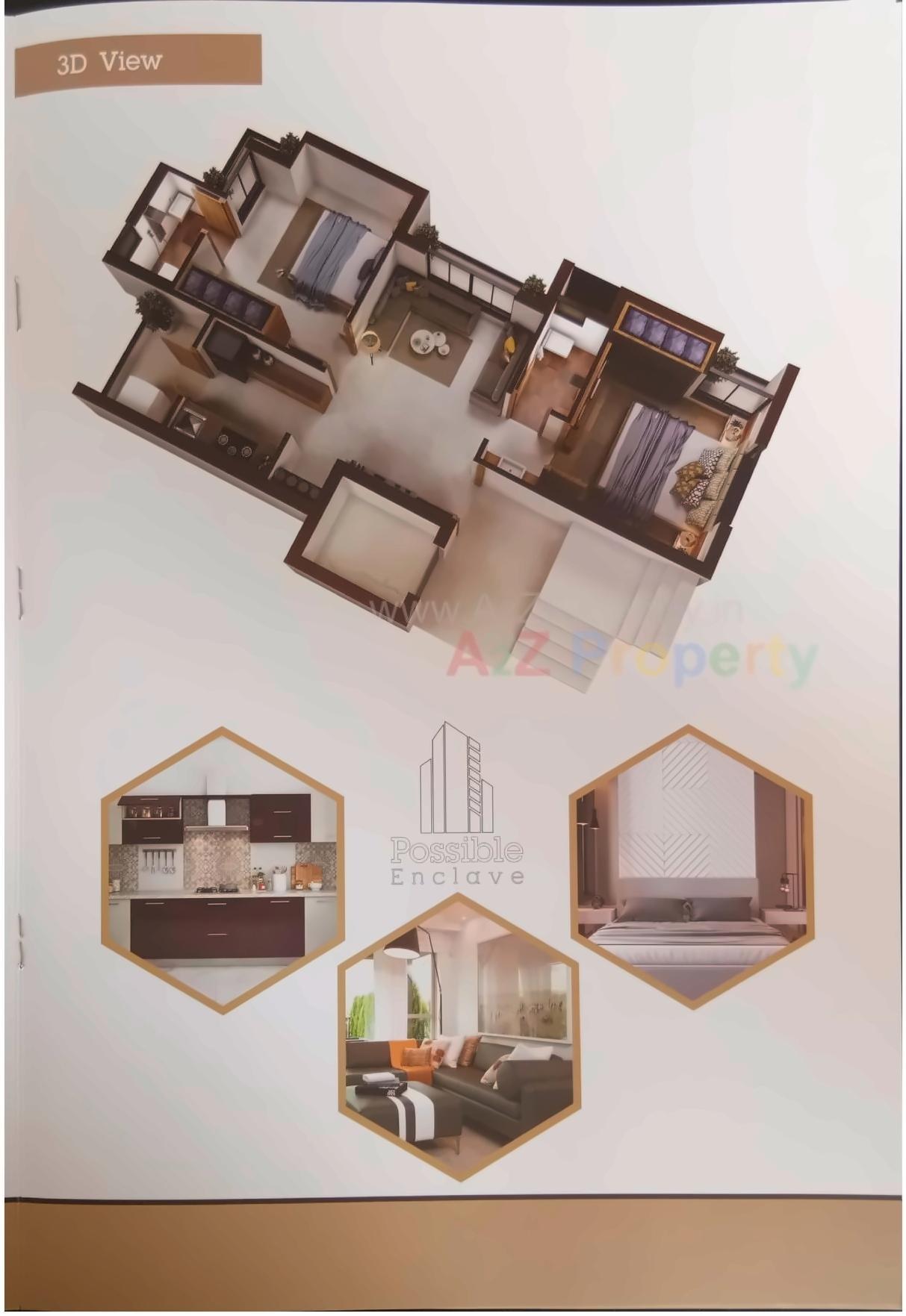 Layout of real estate project Possible Enclave located at Mavdi, Rajkot, Gujarat