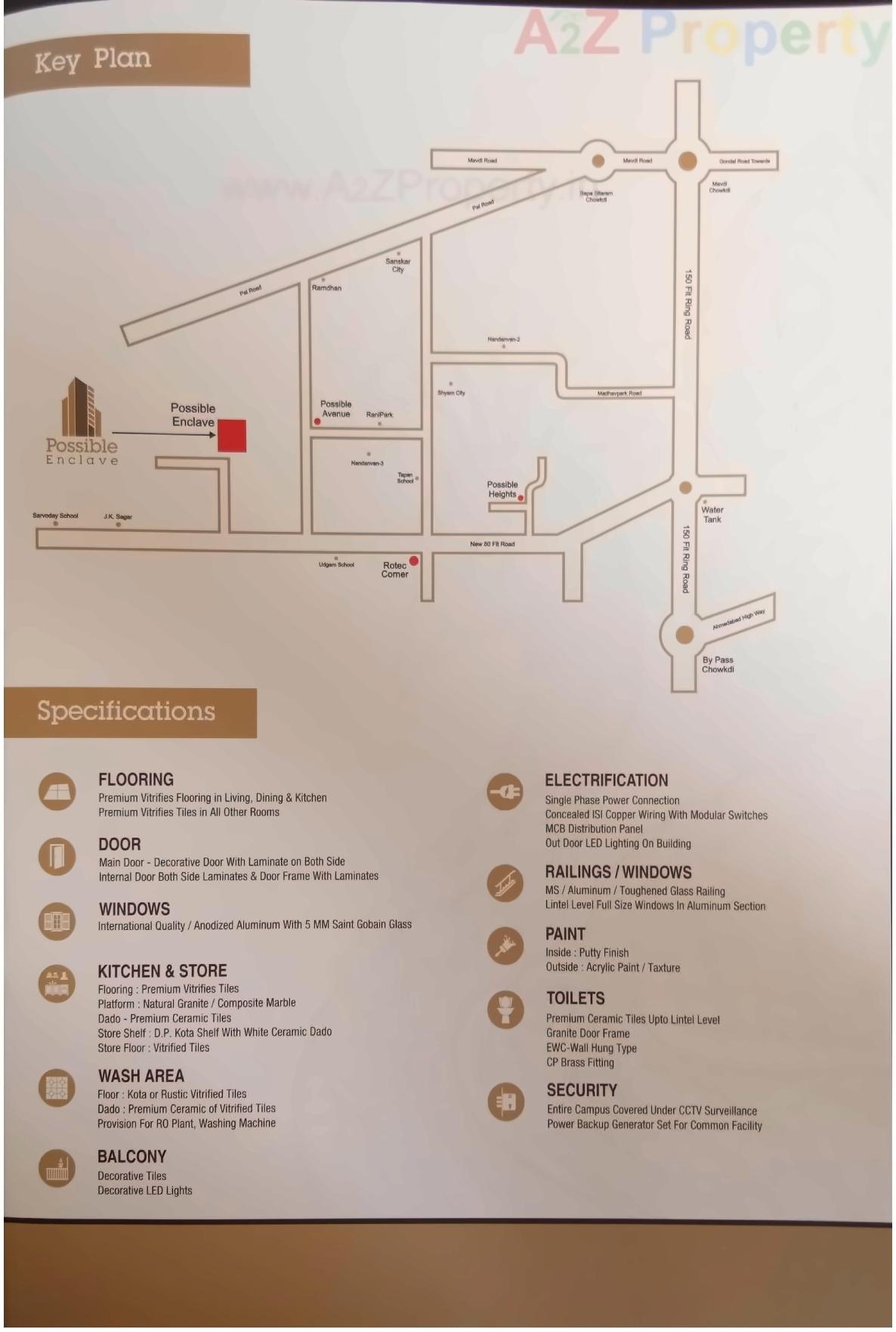  of real estate project Possible Enclave located at Mavdi, Rajkot, Gujarat