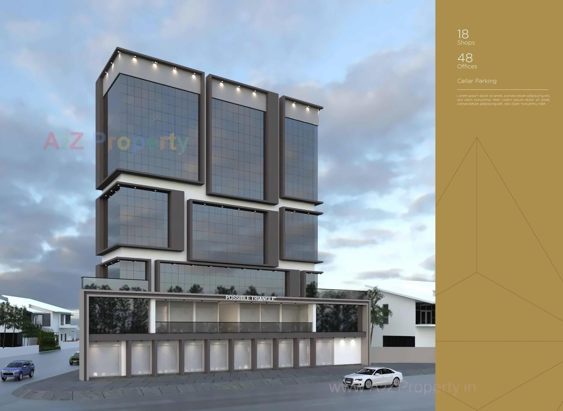 3D Elevation of real estate project Possible Triangle located at Mavdi, Rajkot, Gujarat