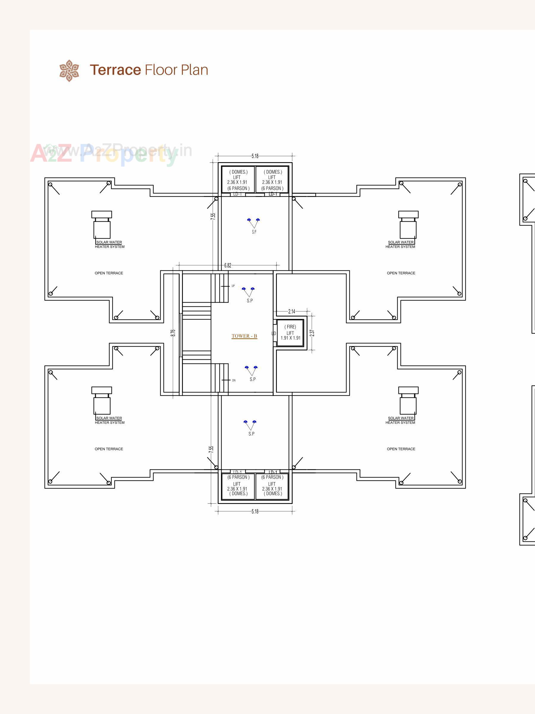 Layout of real estate project Prabhu Heights located at Ghanteshvar, Rajkot, Gujarat