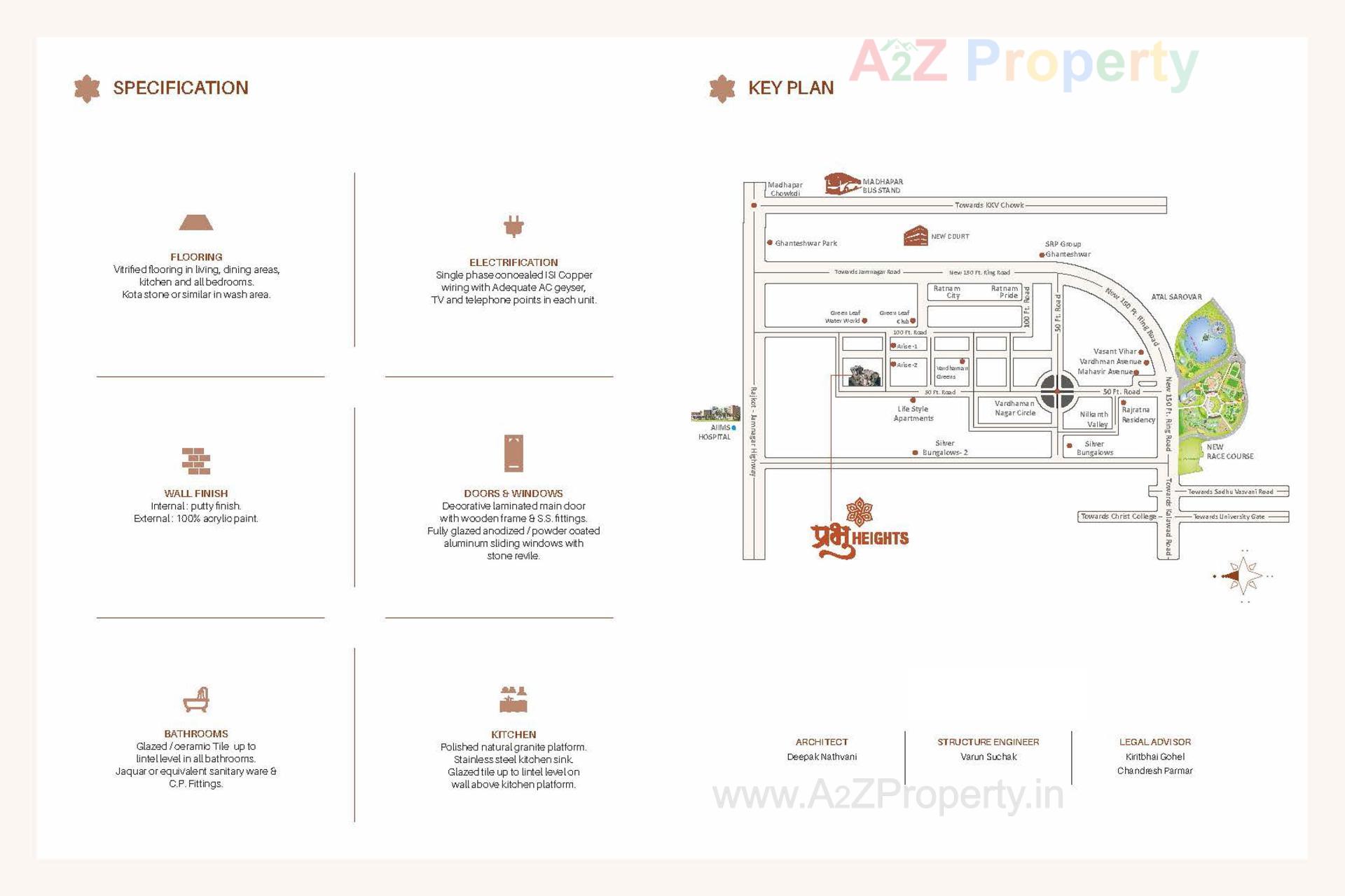 of real estate project Prabhu Heights located at Ghanteshvar, Rajkot, Gujarat