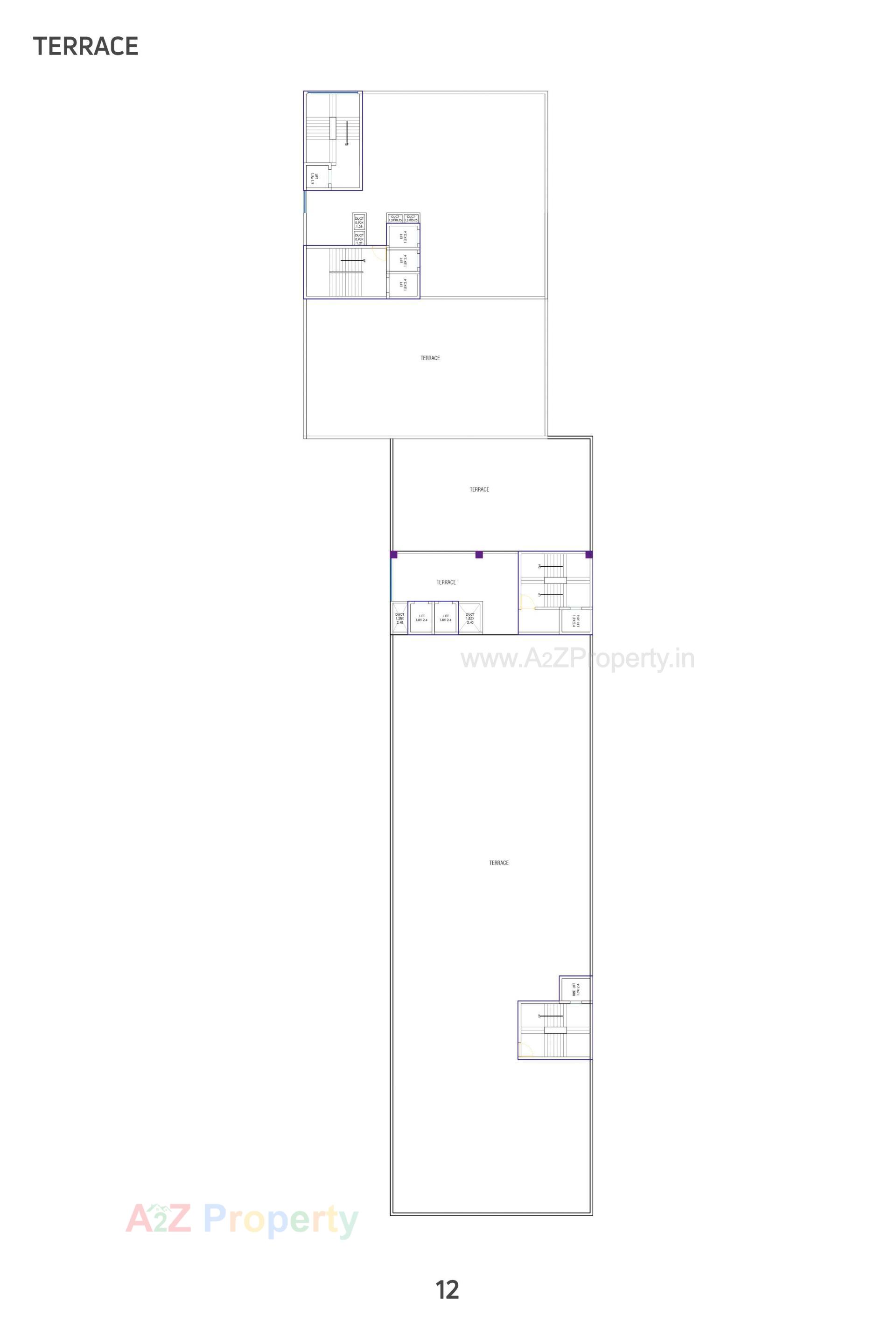 Layout of real estate project Prabhu Navam located at Nanamava, Rajkot, Gujarat