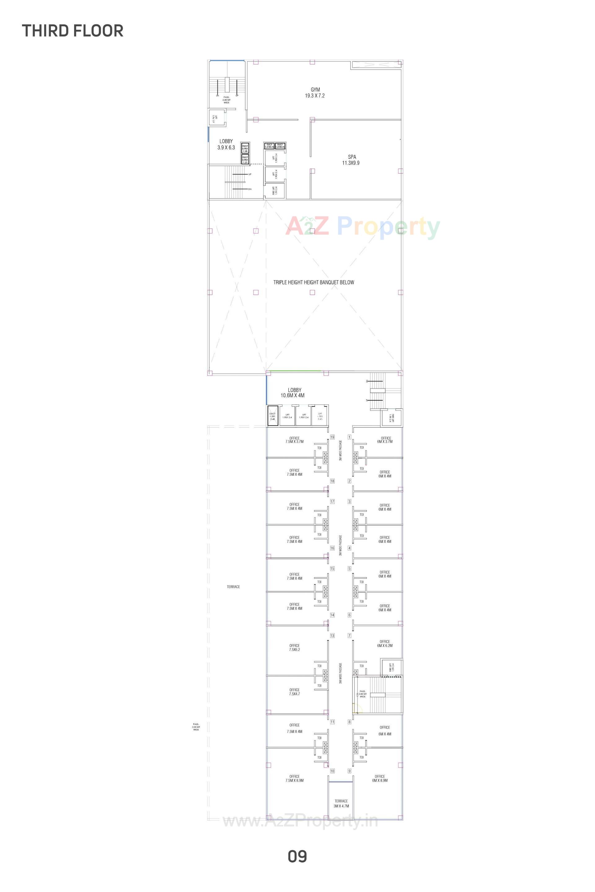 Layout of real estate project Prabhu Navam located at Nanamava, Rajkot, Gujarat