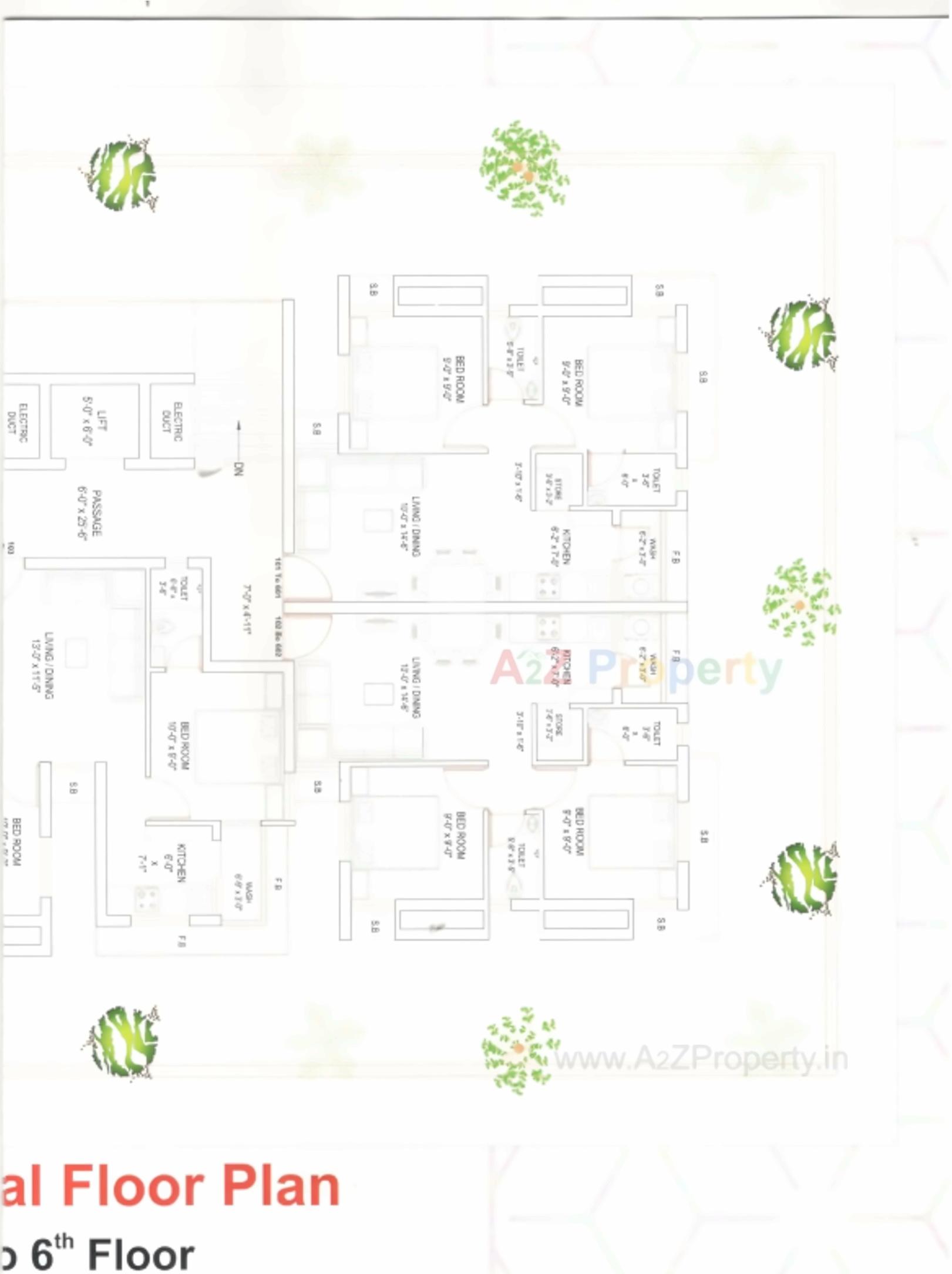 Layout of real estate project Prabhu Palace located at Rajkot, Rajkot, Gujarat