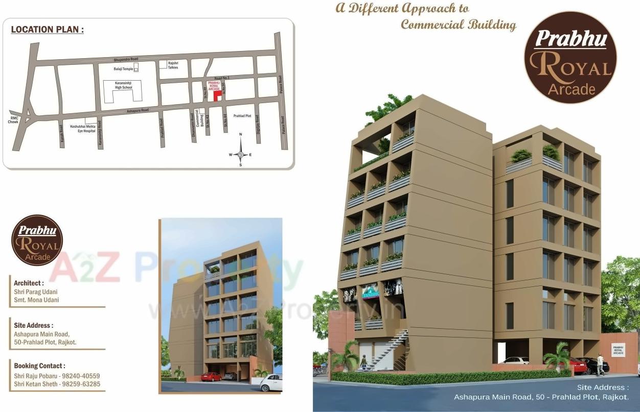 Layout of real estate project Prabhu Royal Arcade located at Rajkot, Rajkot, Gujarat