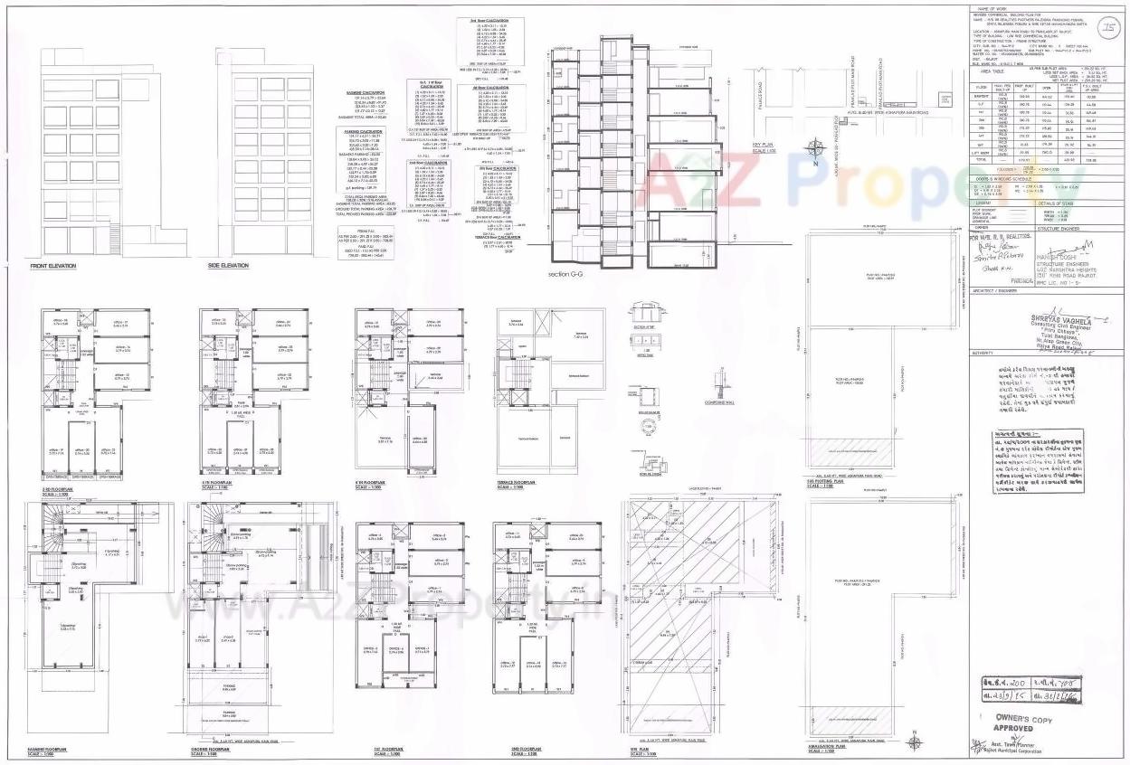 Layout of real estate project Prabhu Royal Arcade located at Rajkot, Rajkot, Gujarat