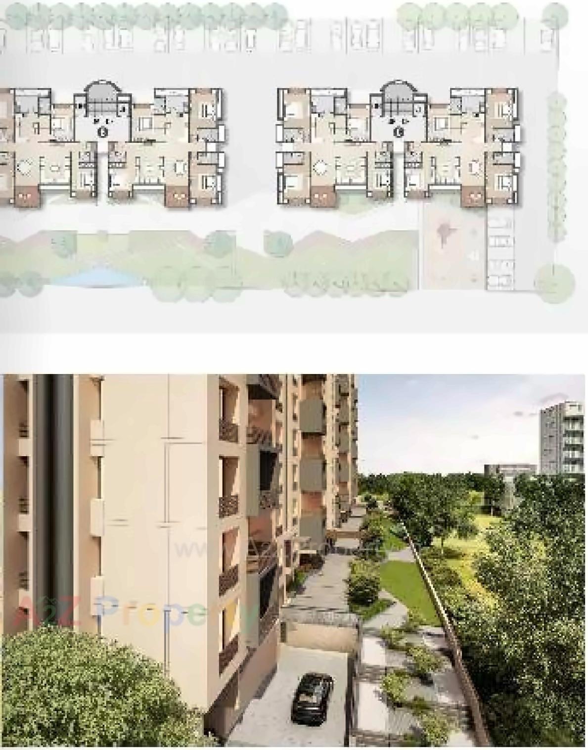 Layout of real estate project Pradhyuman Aspire located at Mavdi, Rajkot, Gujarat