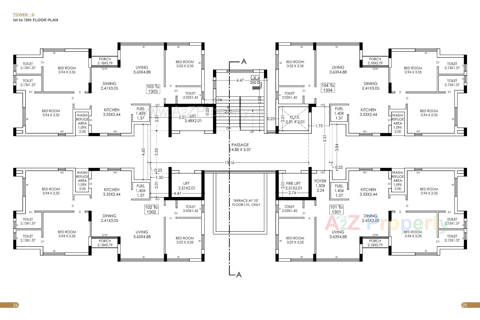 Layout of real estate project Pradhyuman Platina located at Mavdi, Rajkot, Gujarat