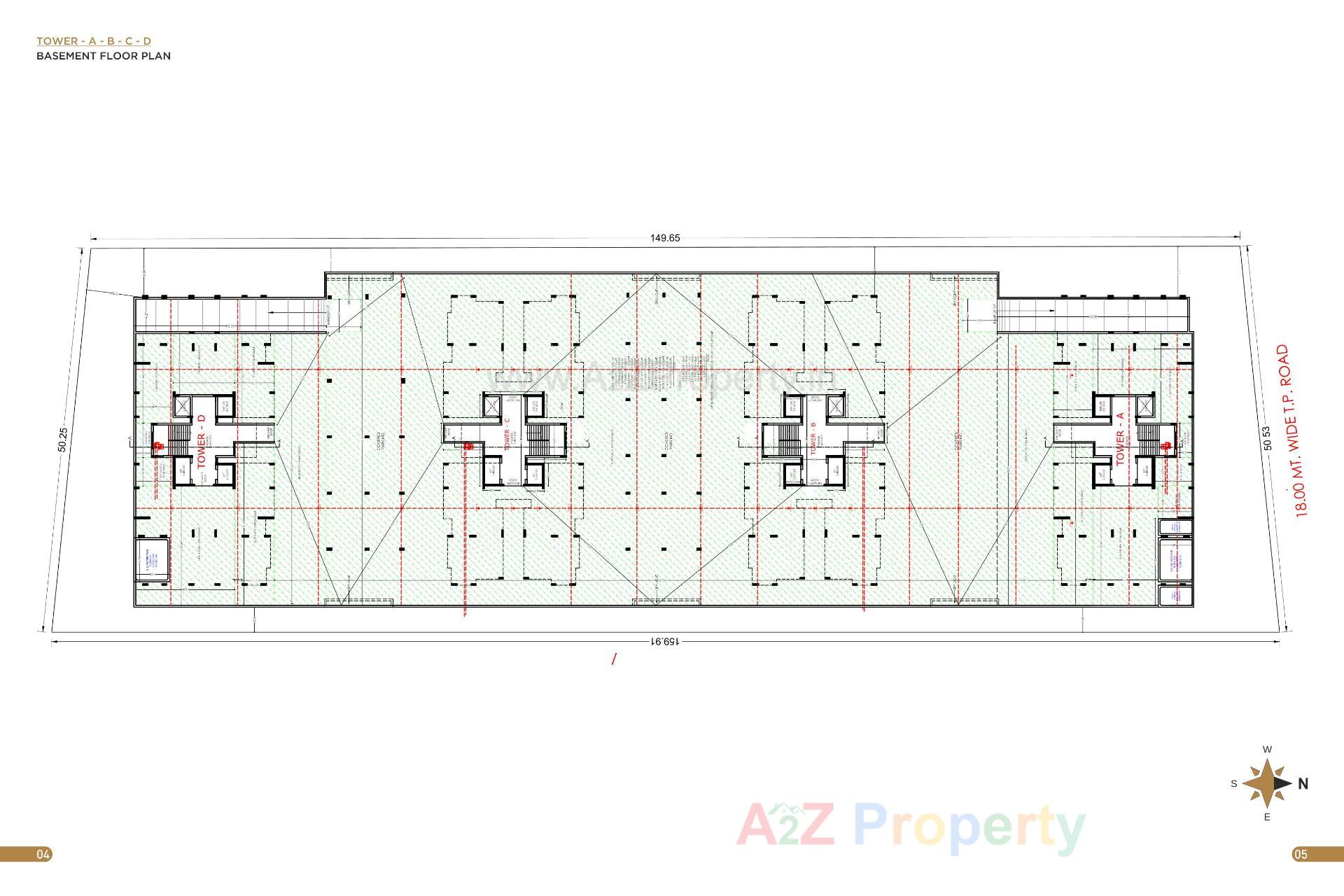 Layout of real estate project Pradhyuman Platina located at Mavdi, Rajkot, Gujarat