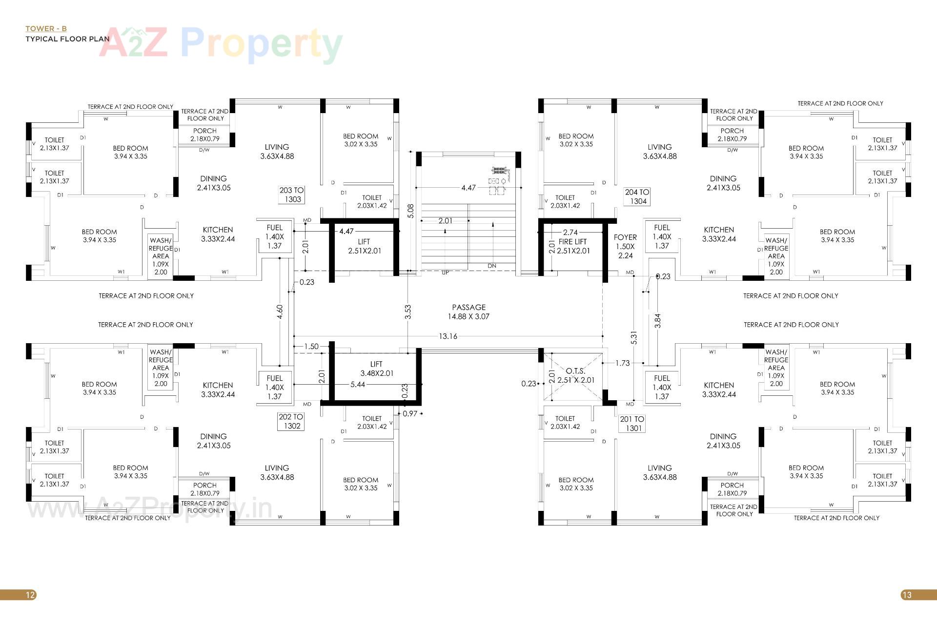 Layout of real estate project Pradhyuman Platina located at Mavdi, Rajkot, Gujarat