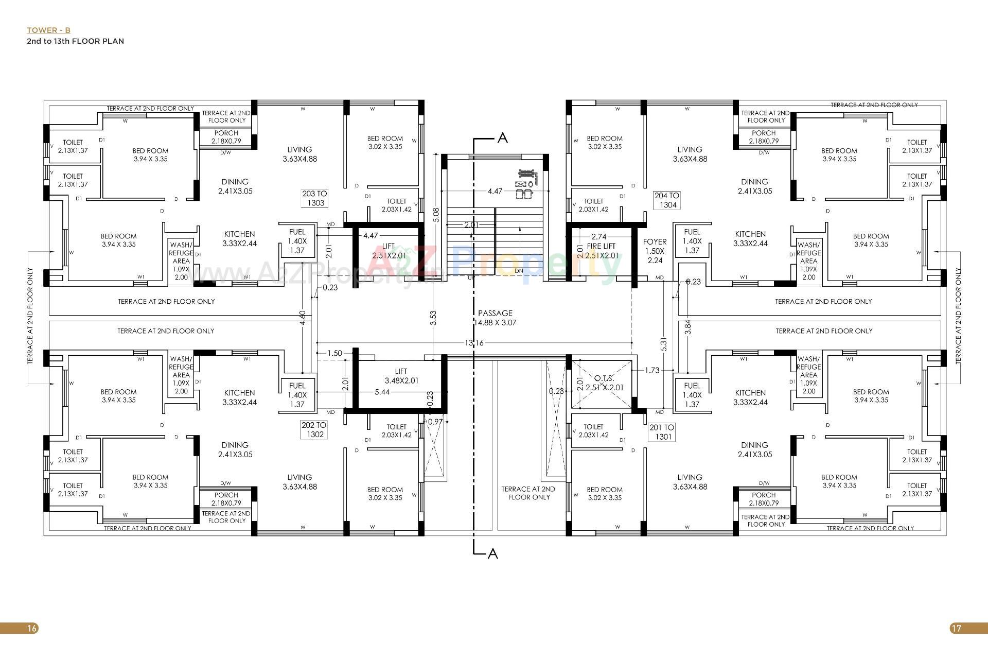 Layout of real estate project Pradhyuman Platina located at Mavdi, Rajkot, Gujarat