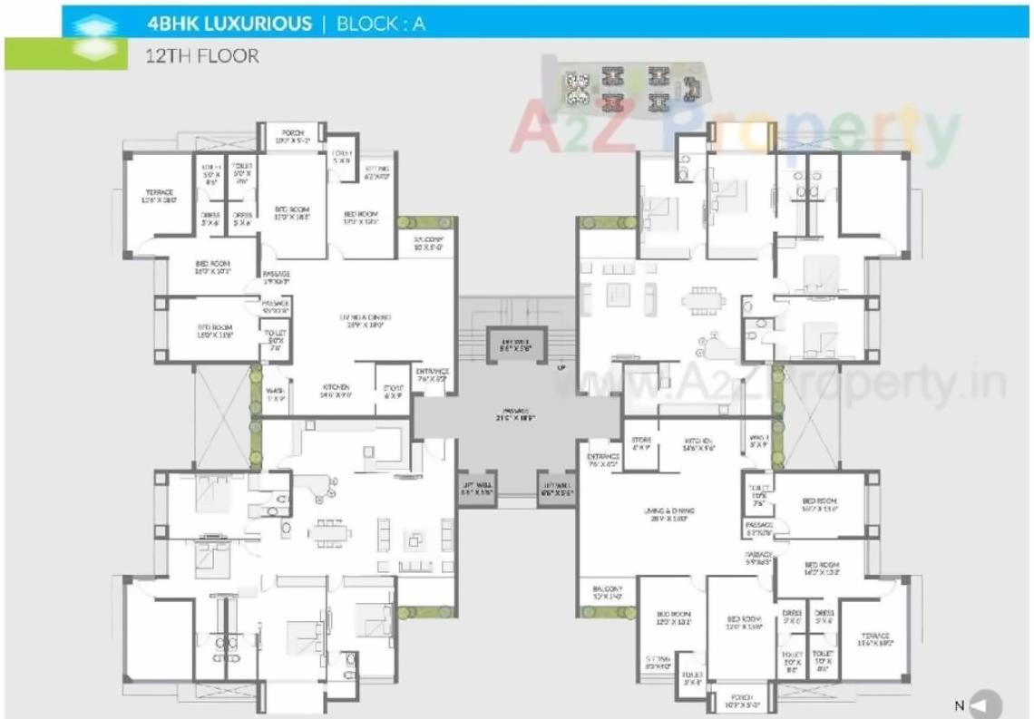 Layout of real estate project Pradhyuman Royal Heights located at Nana-mava, Rajkot, Gujarat