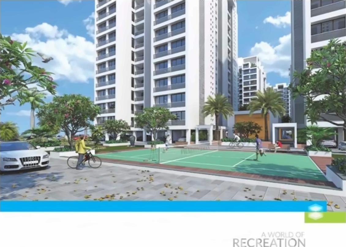 3D Elevation of real estate project Pradhyuman Royal Heights located at Nana-mava, Rajkot, Gujarat