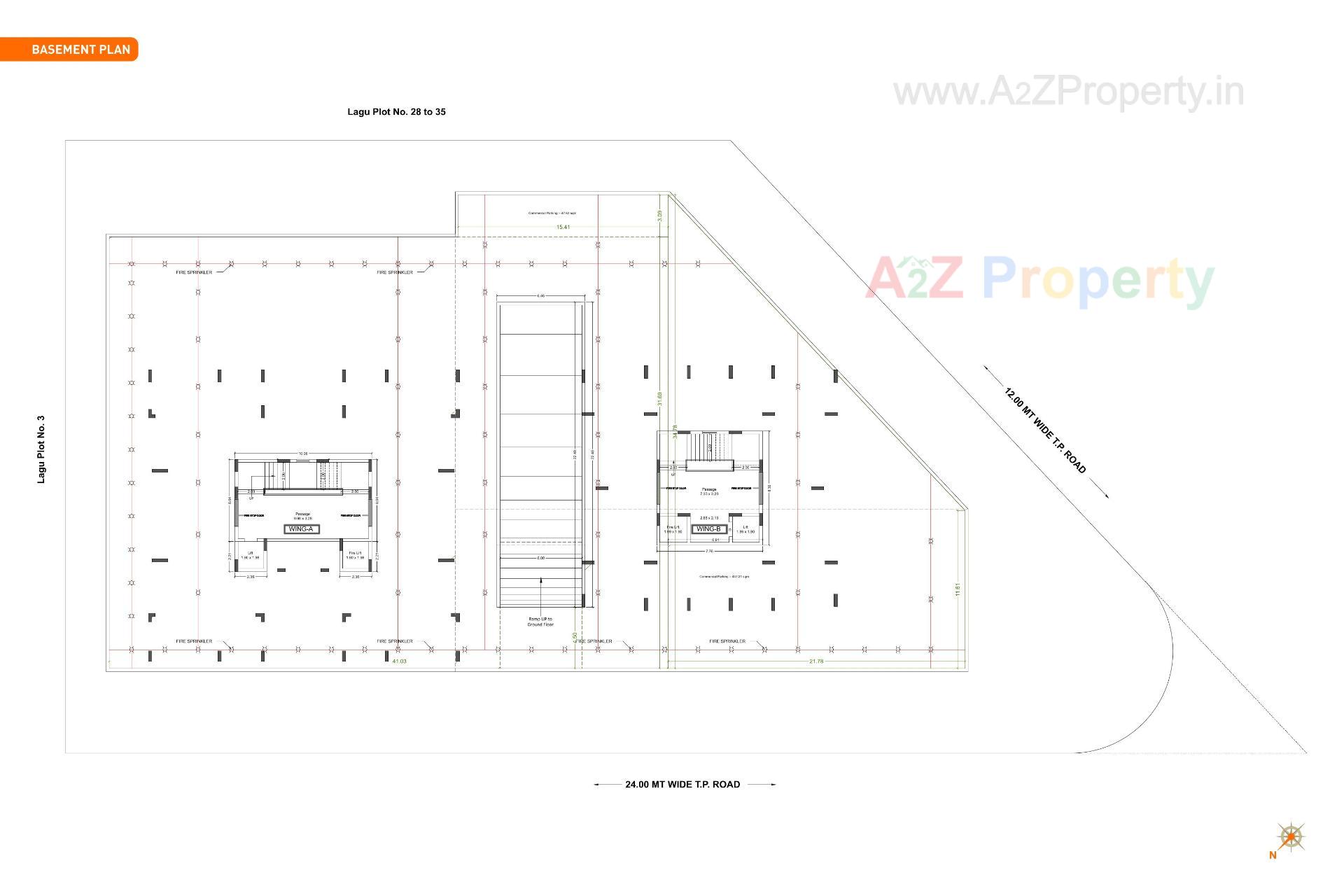 Layout of real estate project Pramukh Bliss located at Mavdi, Rajkot, Gujarat