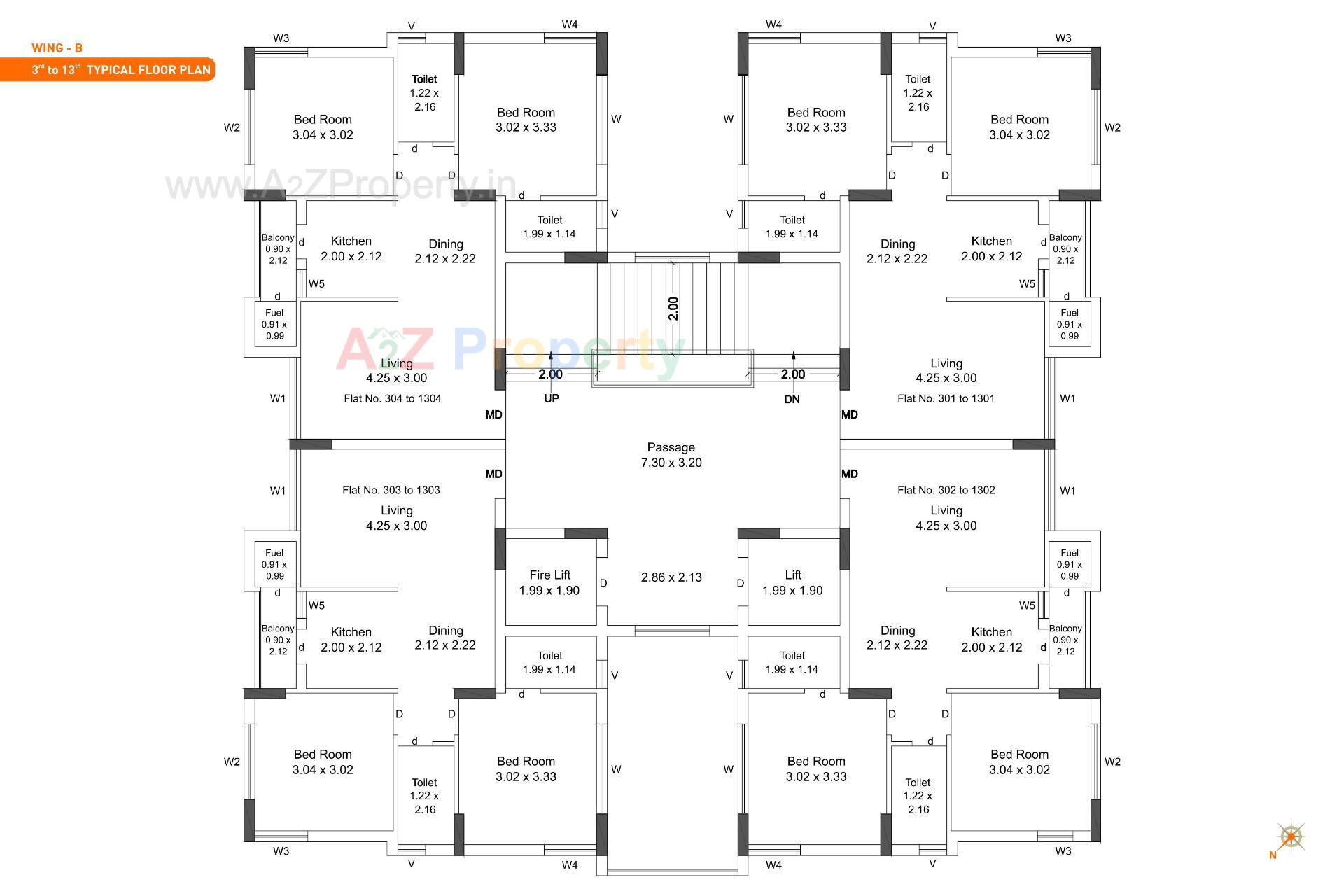 Layout of real estate project Pramukh Bliss located at Mavdi, Rajkot, Gujarat