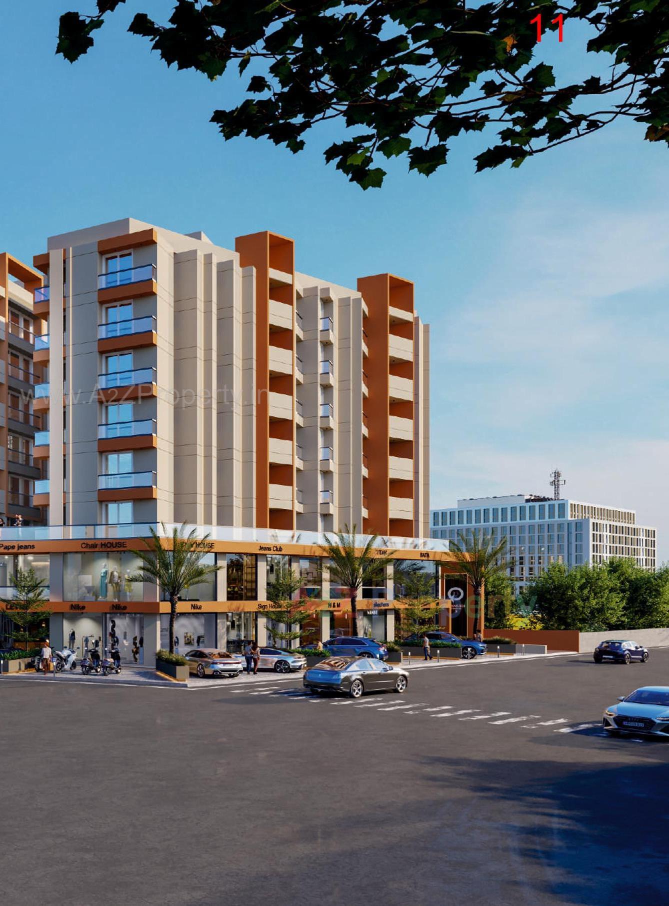 3D Elevation of real estate project Pramukh Darshan located at Rajkot, Rajkot, Gujarat
