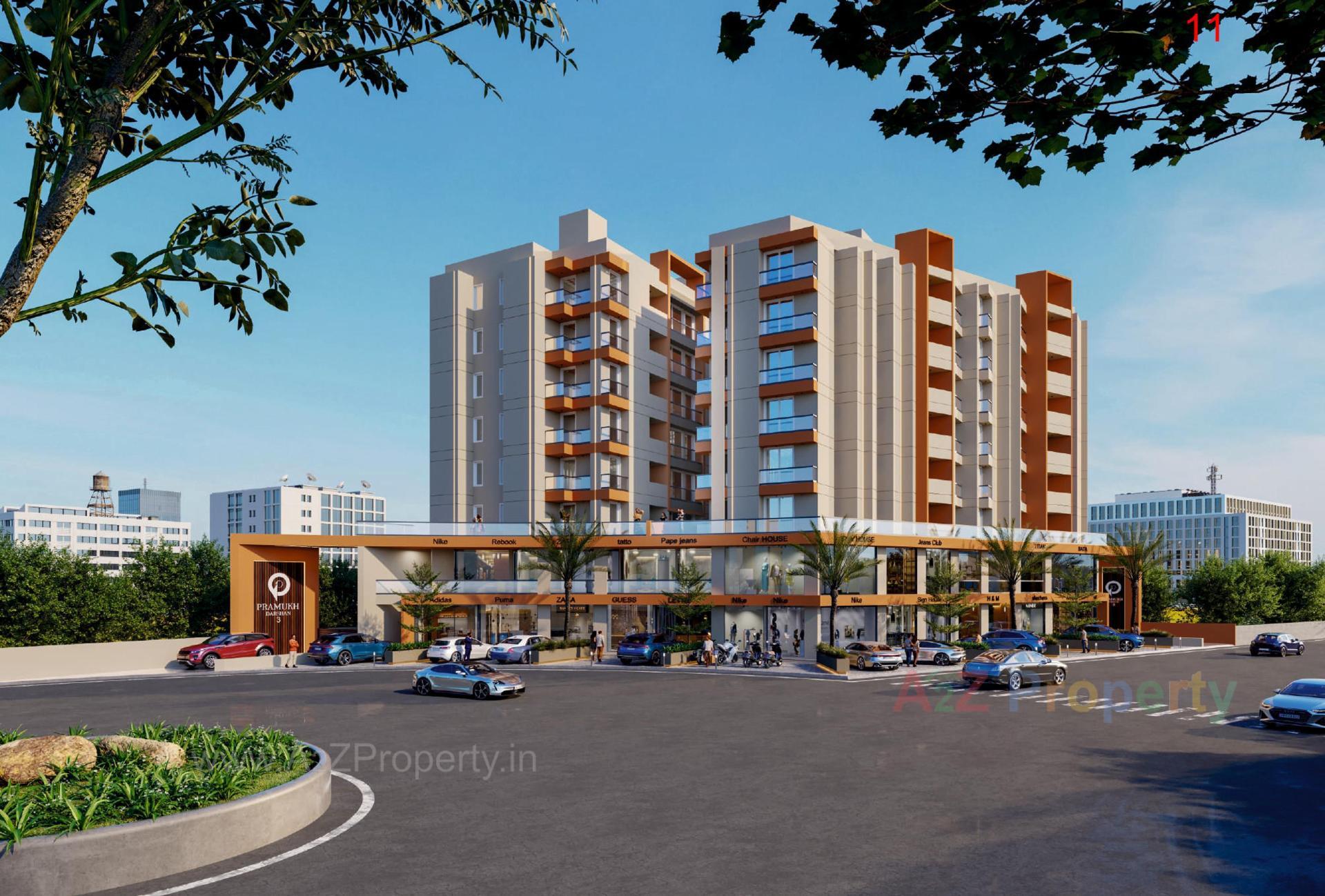 3D Elevation of real estate project Pramukh Darshan located at Rajkot, Rajkot, Gujarat