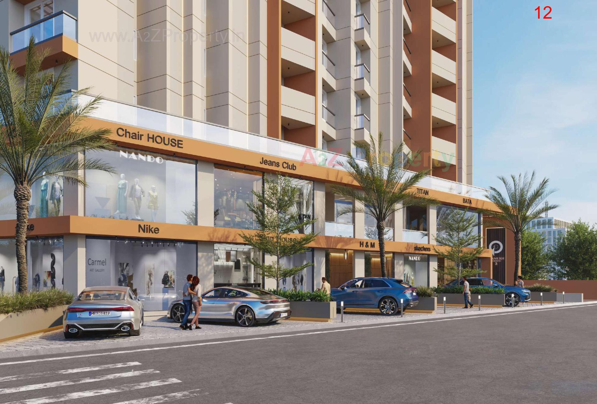 3D Elevation of real estate project Pramukh Darshan located at Rajkot, Rajkot, Gujarat