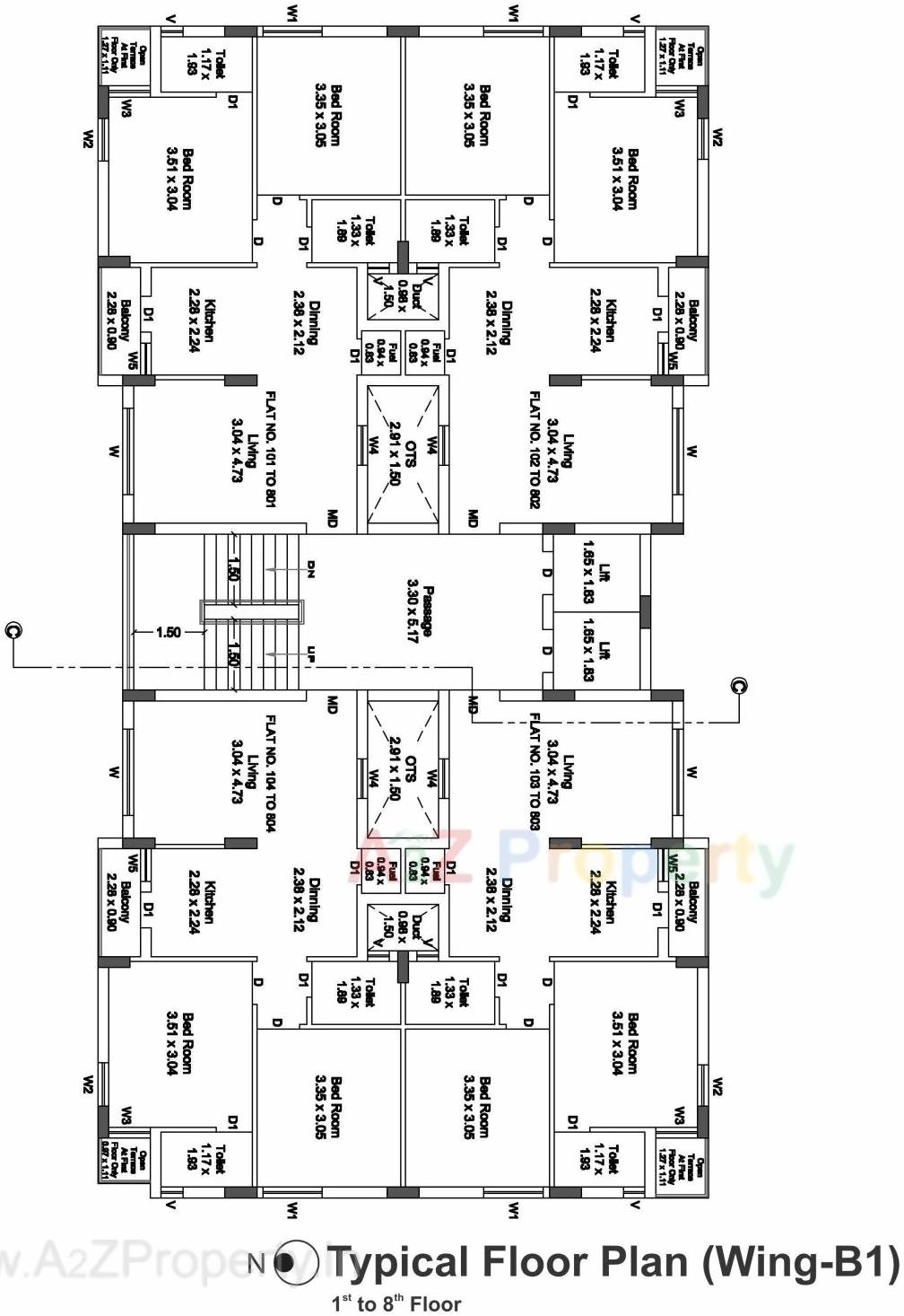 Layout of real estate project Pramukh Exotica located at Mavdi, Rajkot, Gujarat