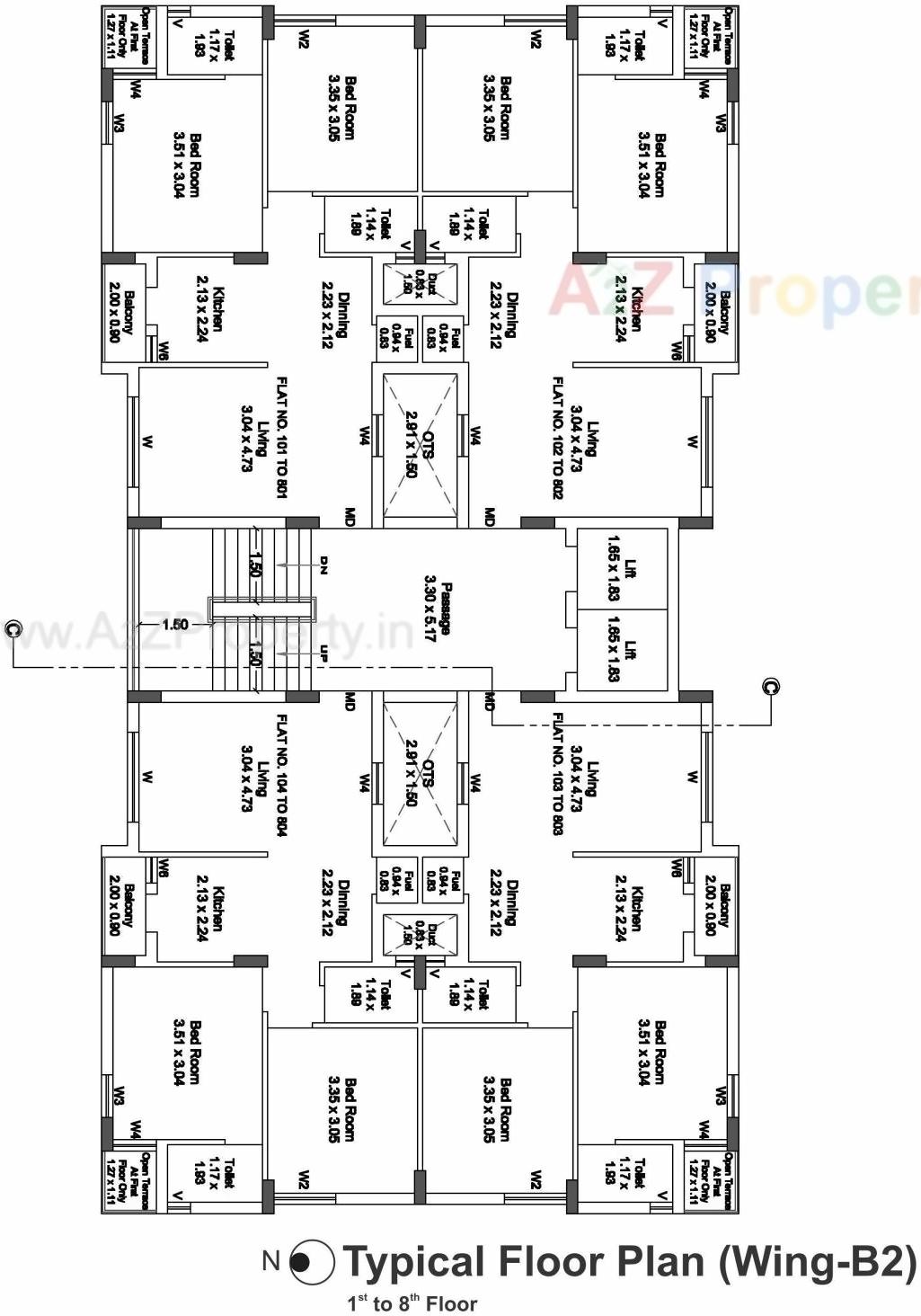 Layout of real estate project Pramukh Exotica located at Mavdi, Rajkot, Gujarat
