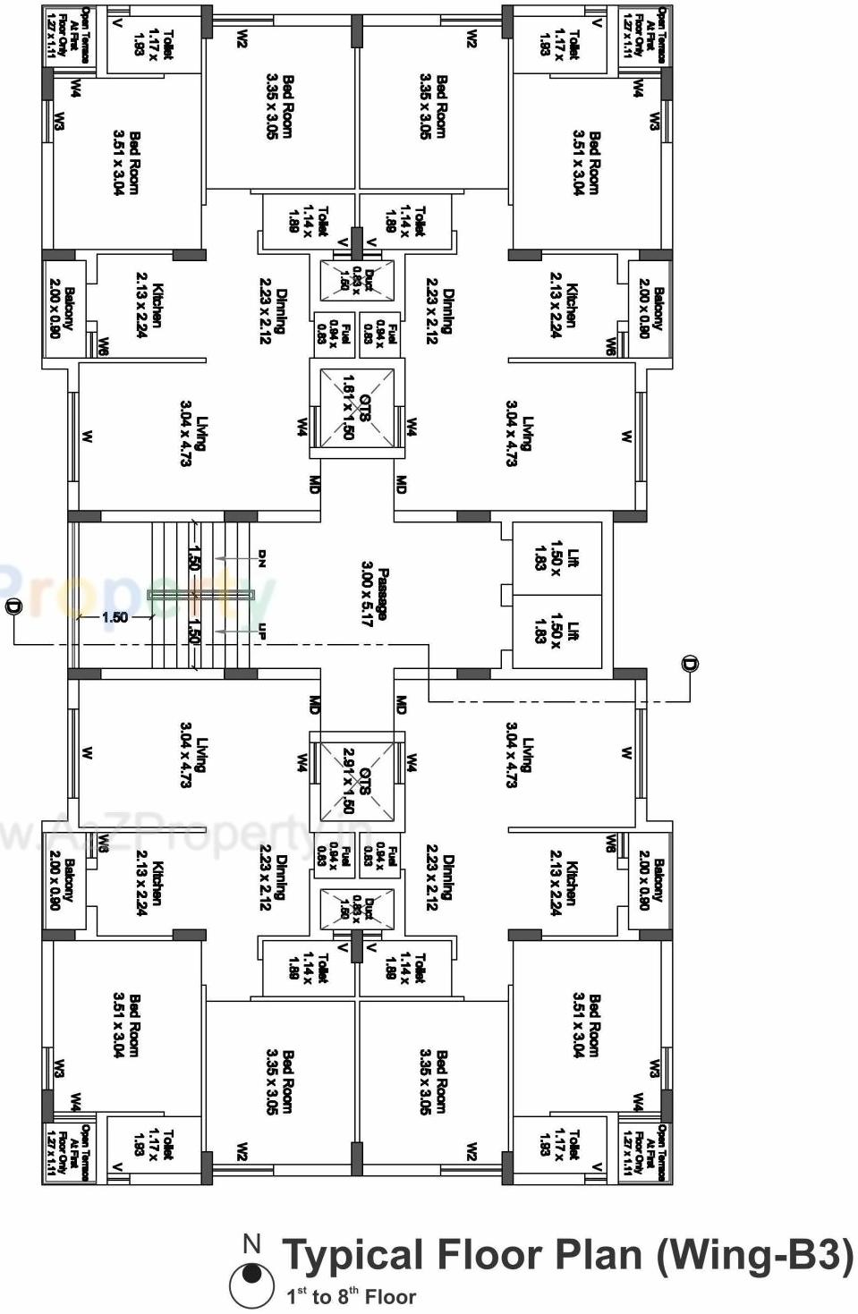 Layout of real estate project Pramukh Exotica located at Mavdi, Rajkot, Gujarat