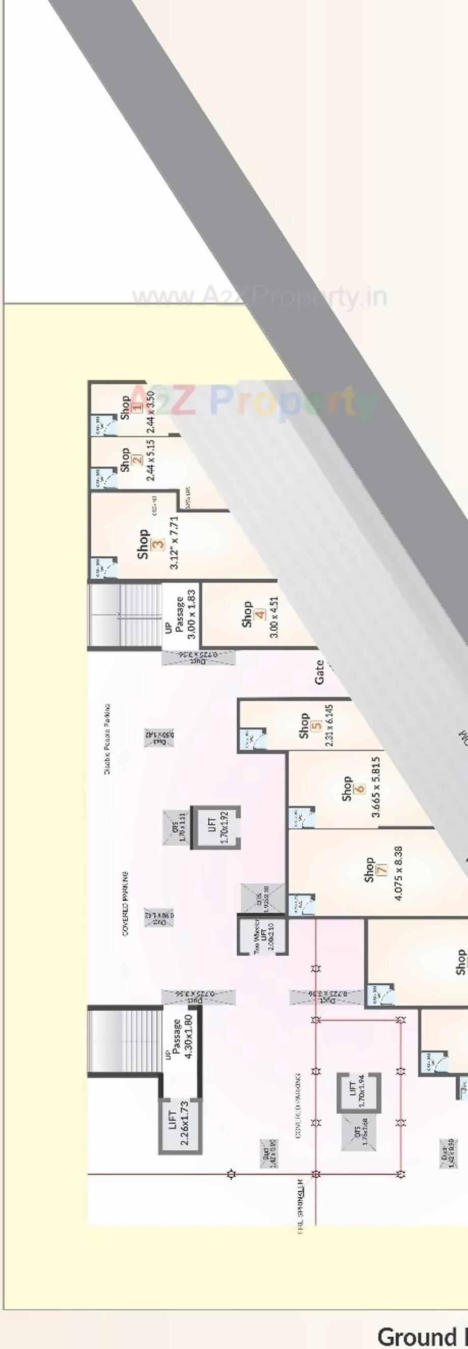 Layout of real estate project Pramukhraj Hill located at Rajkot, Rajkot, Gujarat