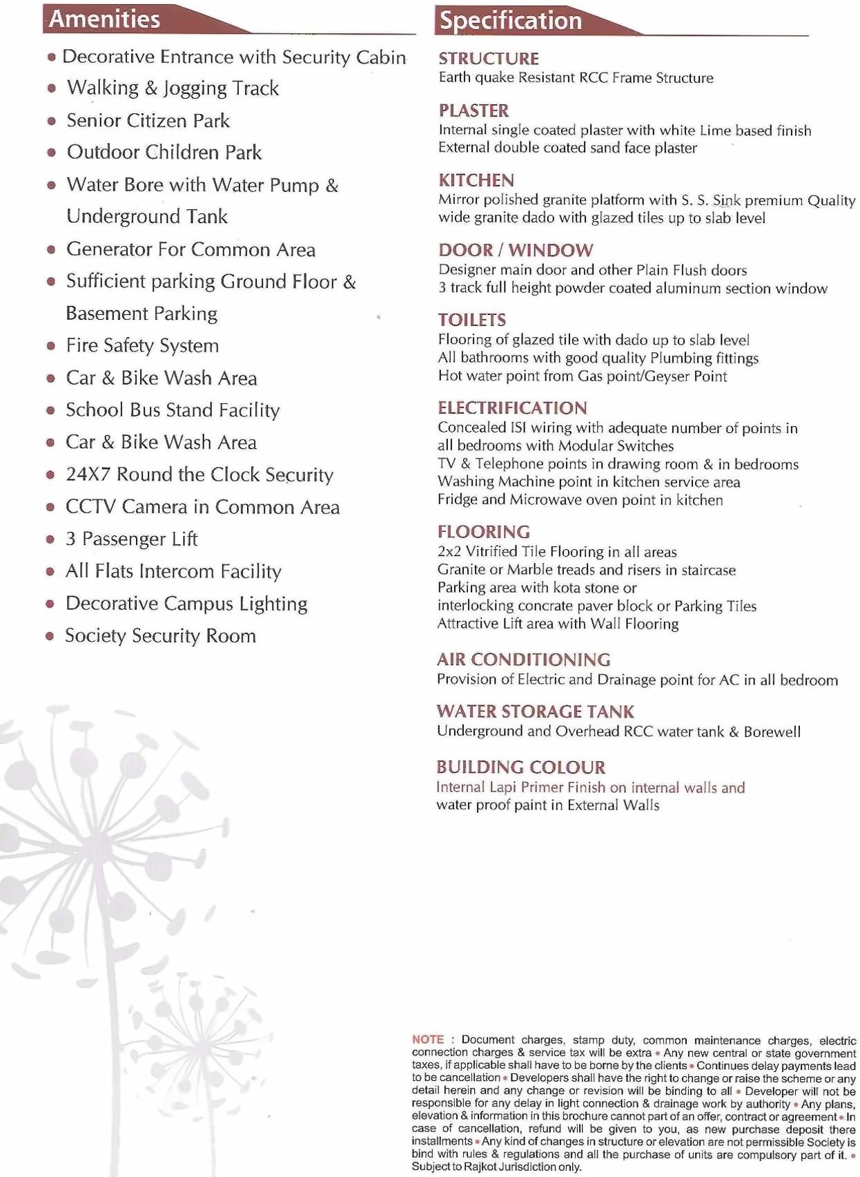  of real estate project Prashanti Heights located at Munjka, Rajkot, Gujarat