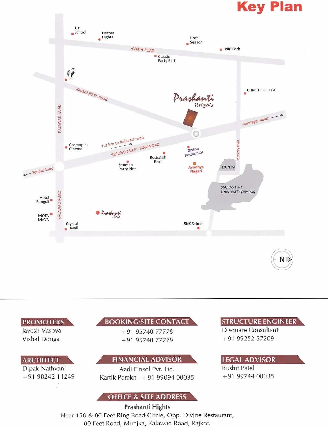  of real estate project Prashanti Heights located at Munjka, Rajkot, Gujarat