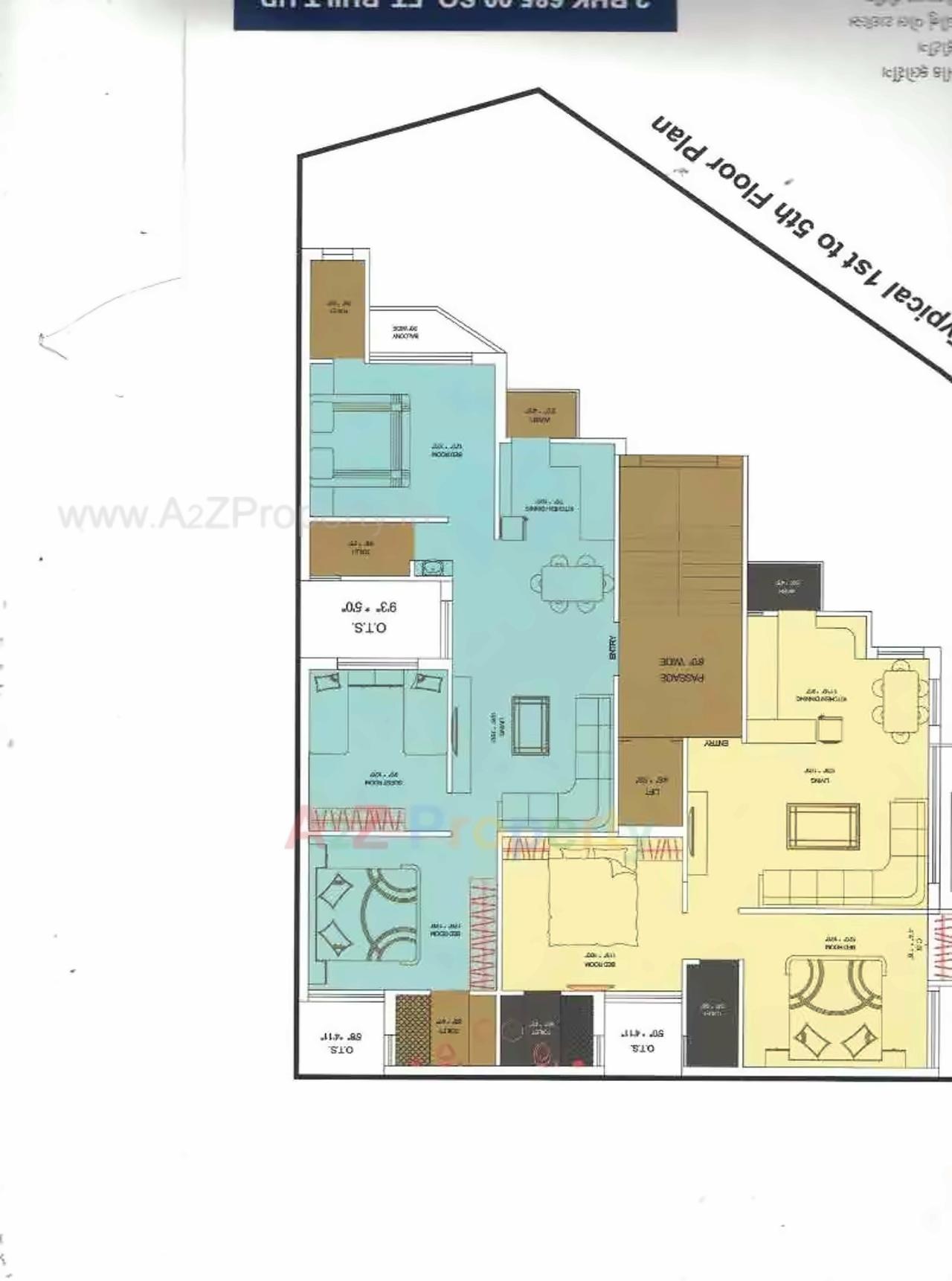 Layout of real estate project Pratham Avenue located at Kothariya, Rajkot, Gujarat