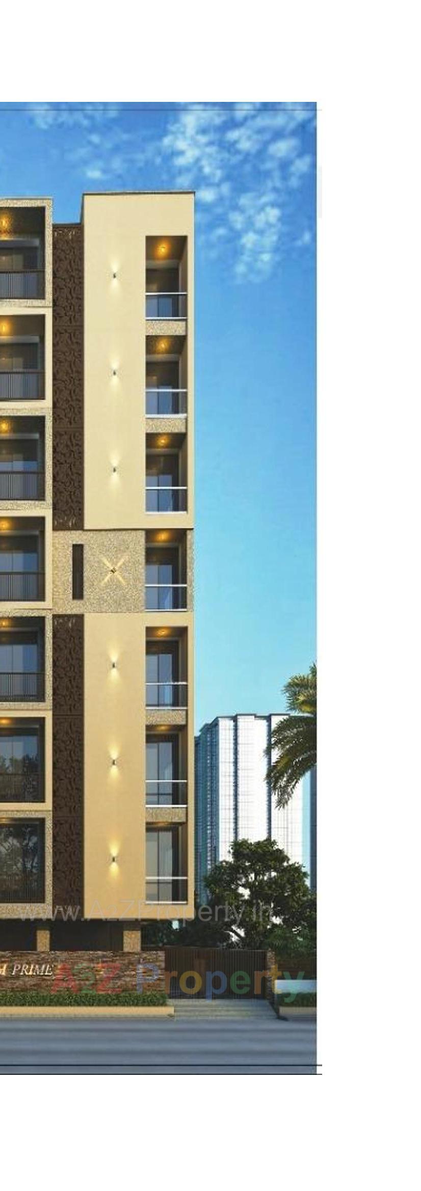 3D Elevation of real estate project Pratham Prime located at Rajkot, Rajkot, Gujarat