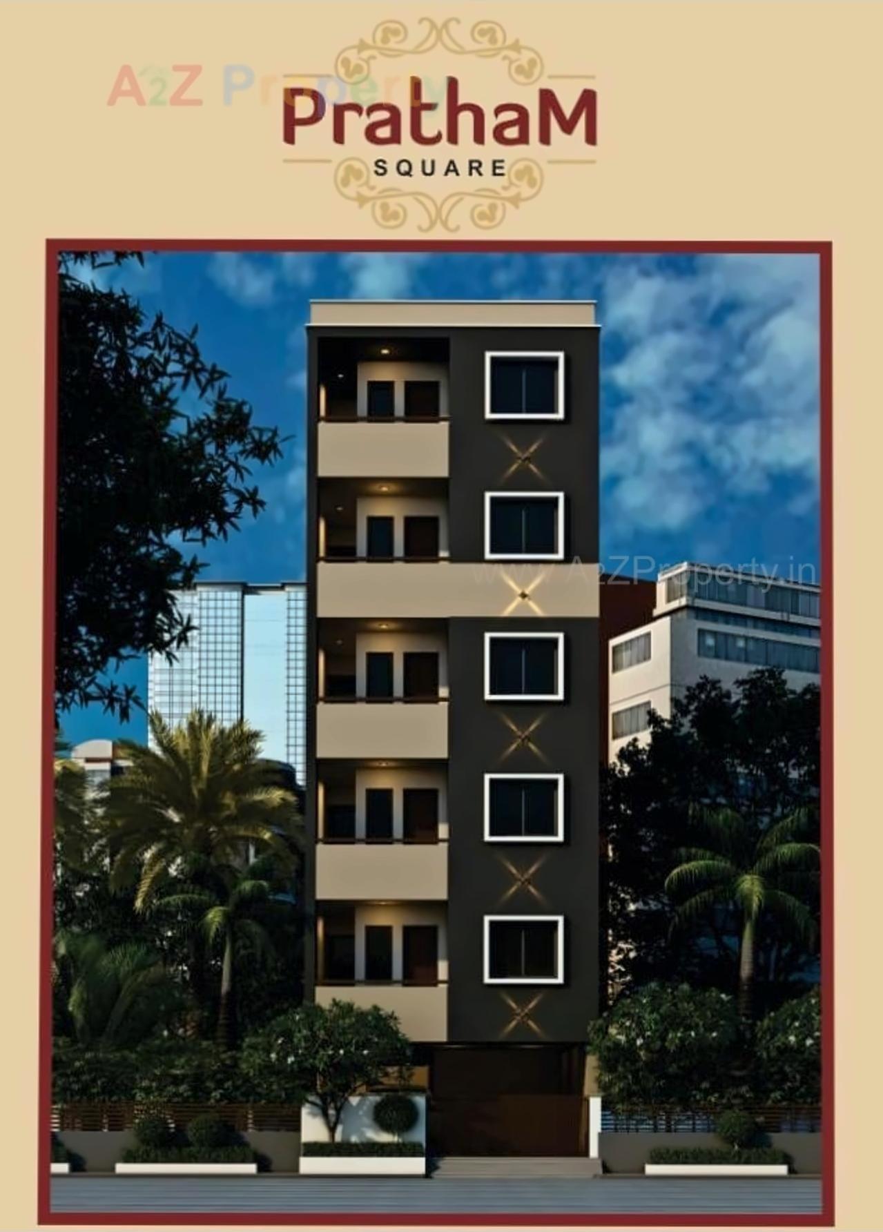 3D Elevation of real estate project Pratham Square located at Rajkot, Rajkot, Gujarat