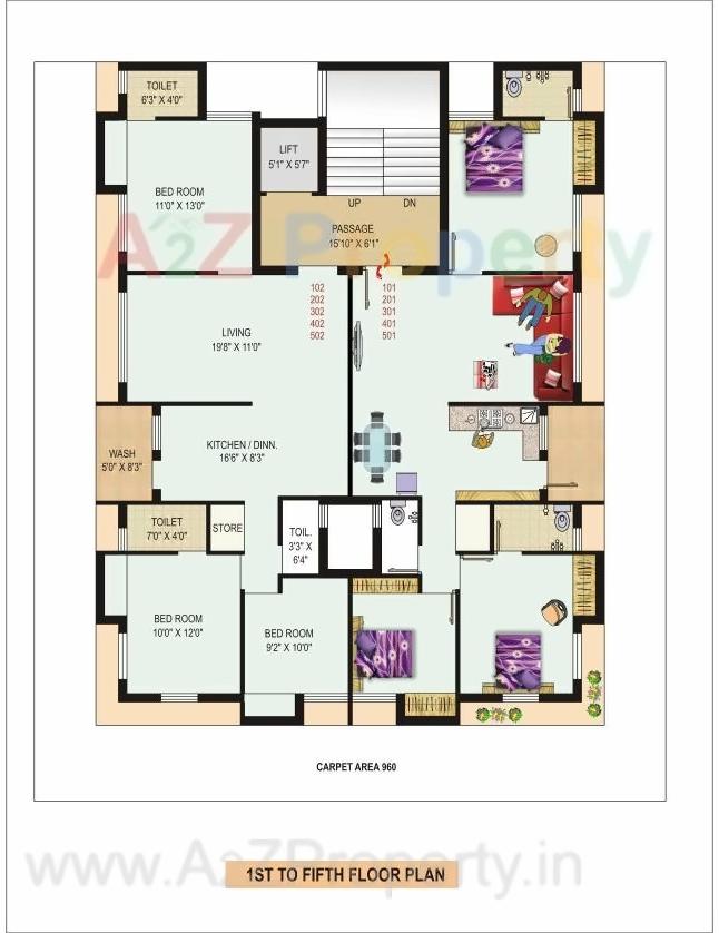 Layout of real estate project Premkunvar located at Rajkot, Rajkot, Gujarat