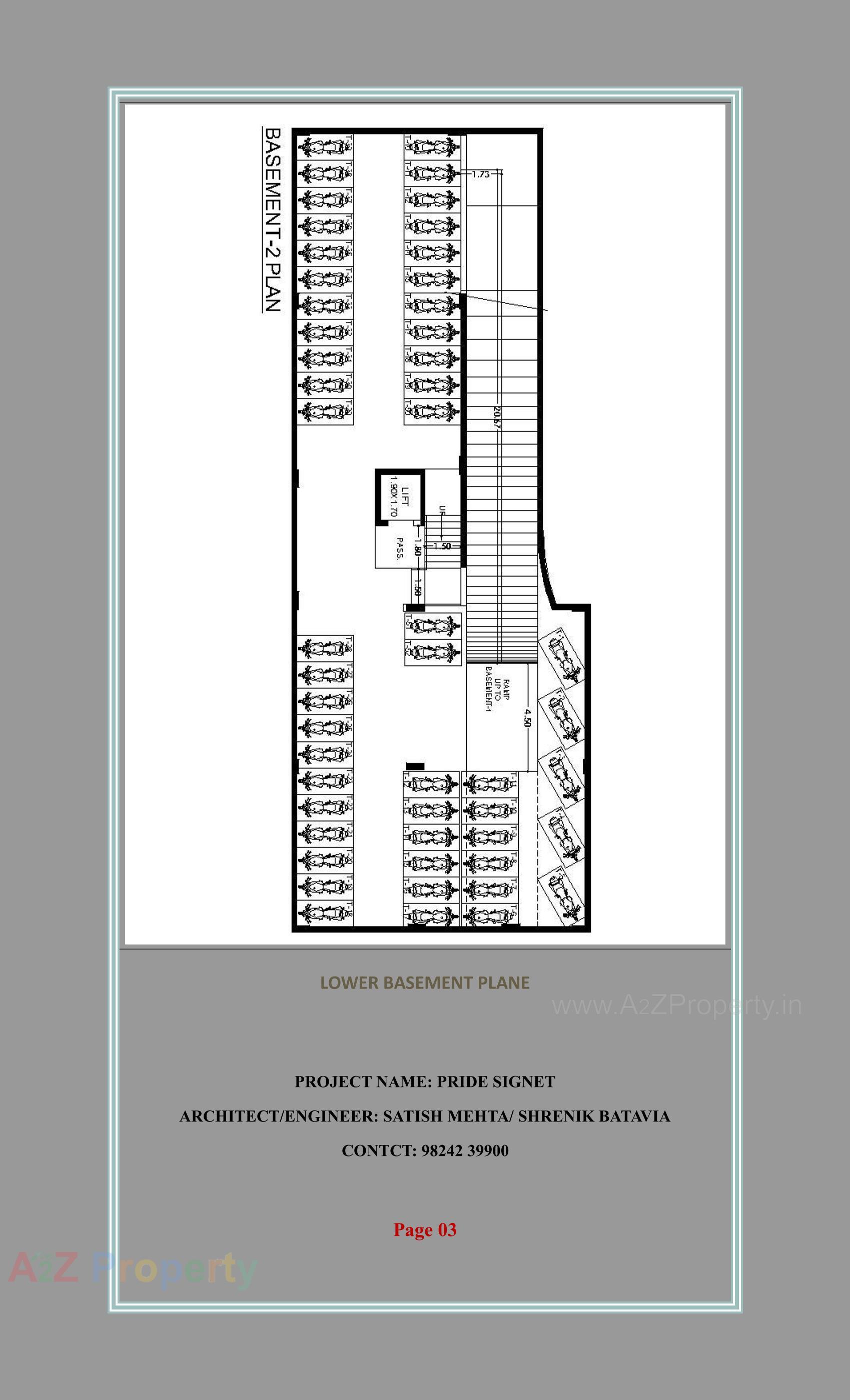 Layout of real estate project Pride Signet located at Raiya-2, Rajkot, Gujarat