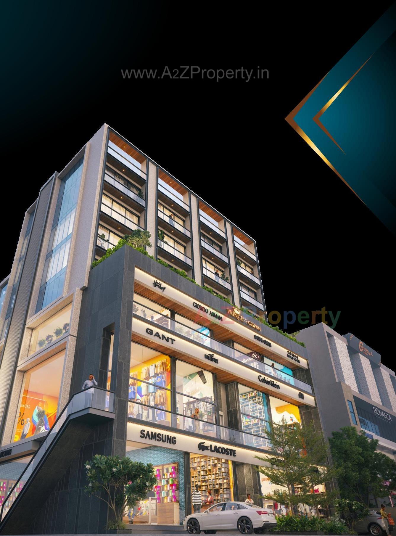 3D Elevation of real estate project Princess Crown located at Rajkot, Rajkot, Gujarat