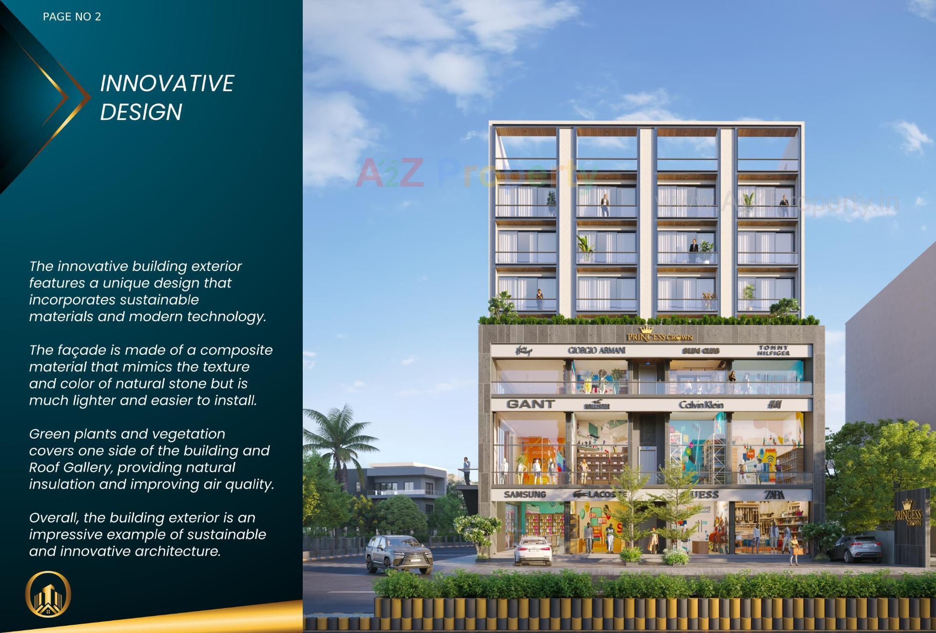 3D Elevation of real estate project Princess Crown located at Rajkot, Rajkot, Gujarat